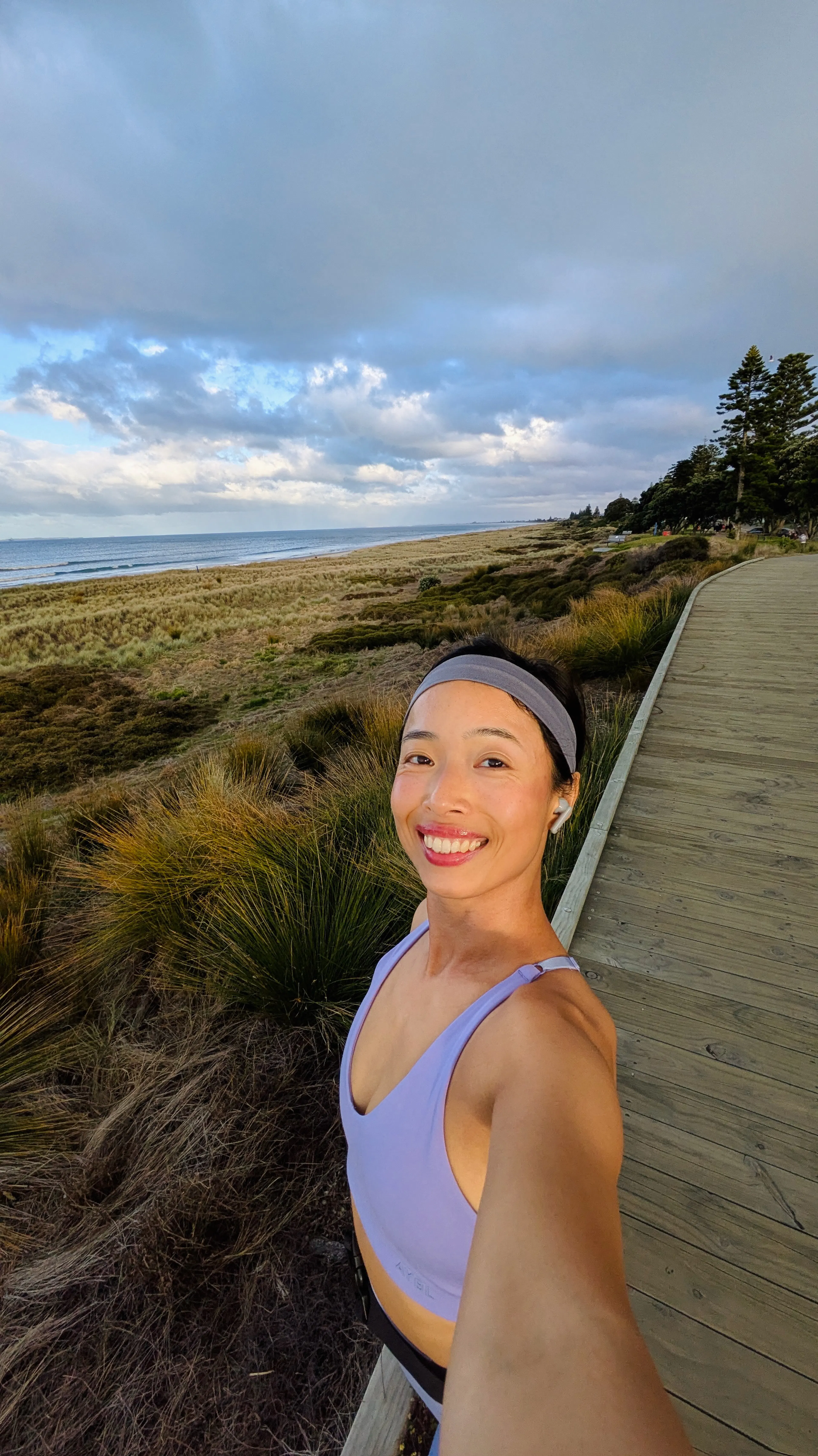 A sunset run on the coastal path was so lush!