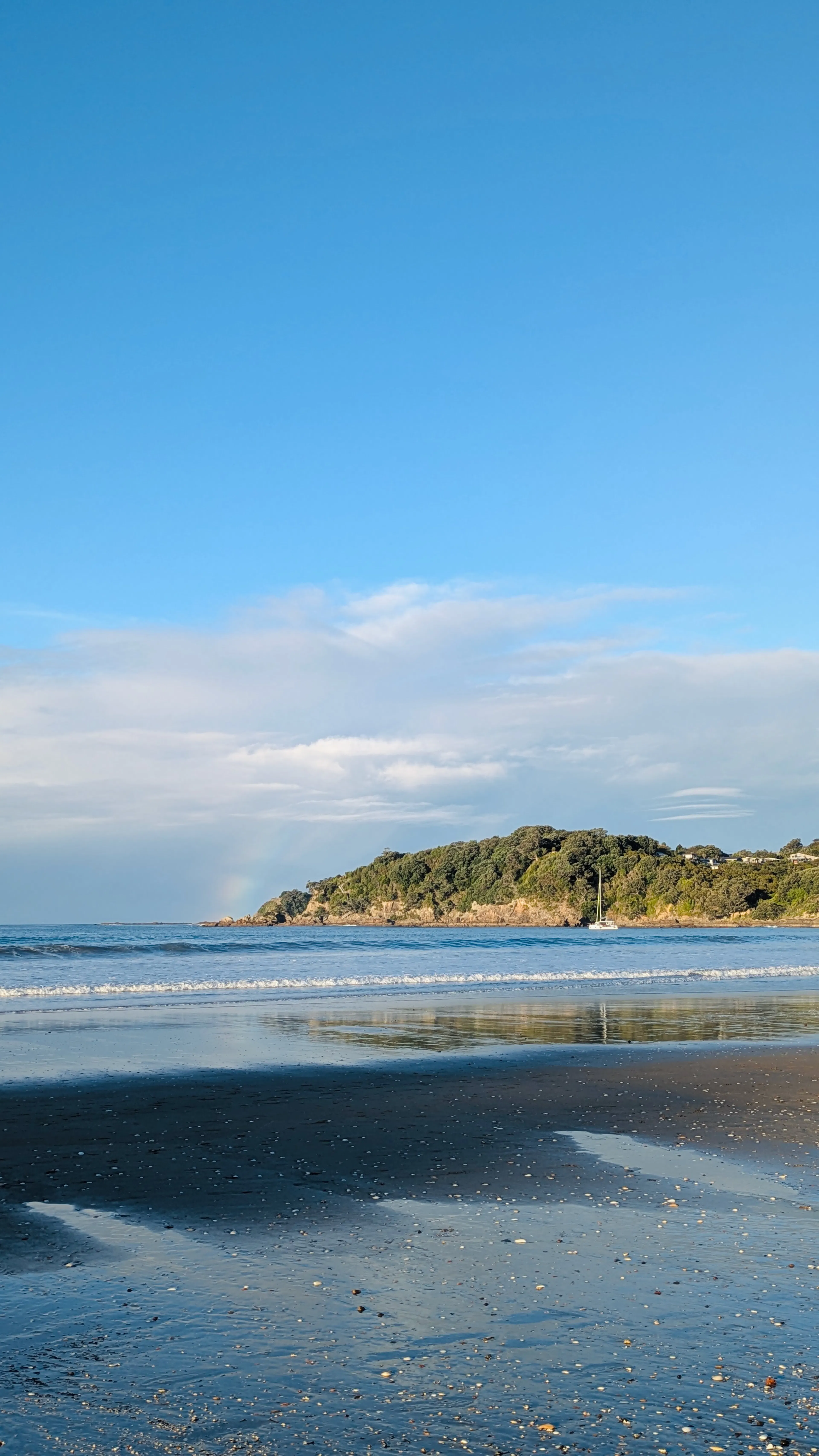 Rainbow over Oneroa Beach