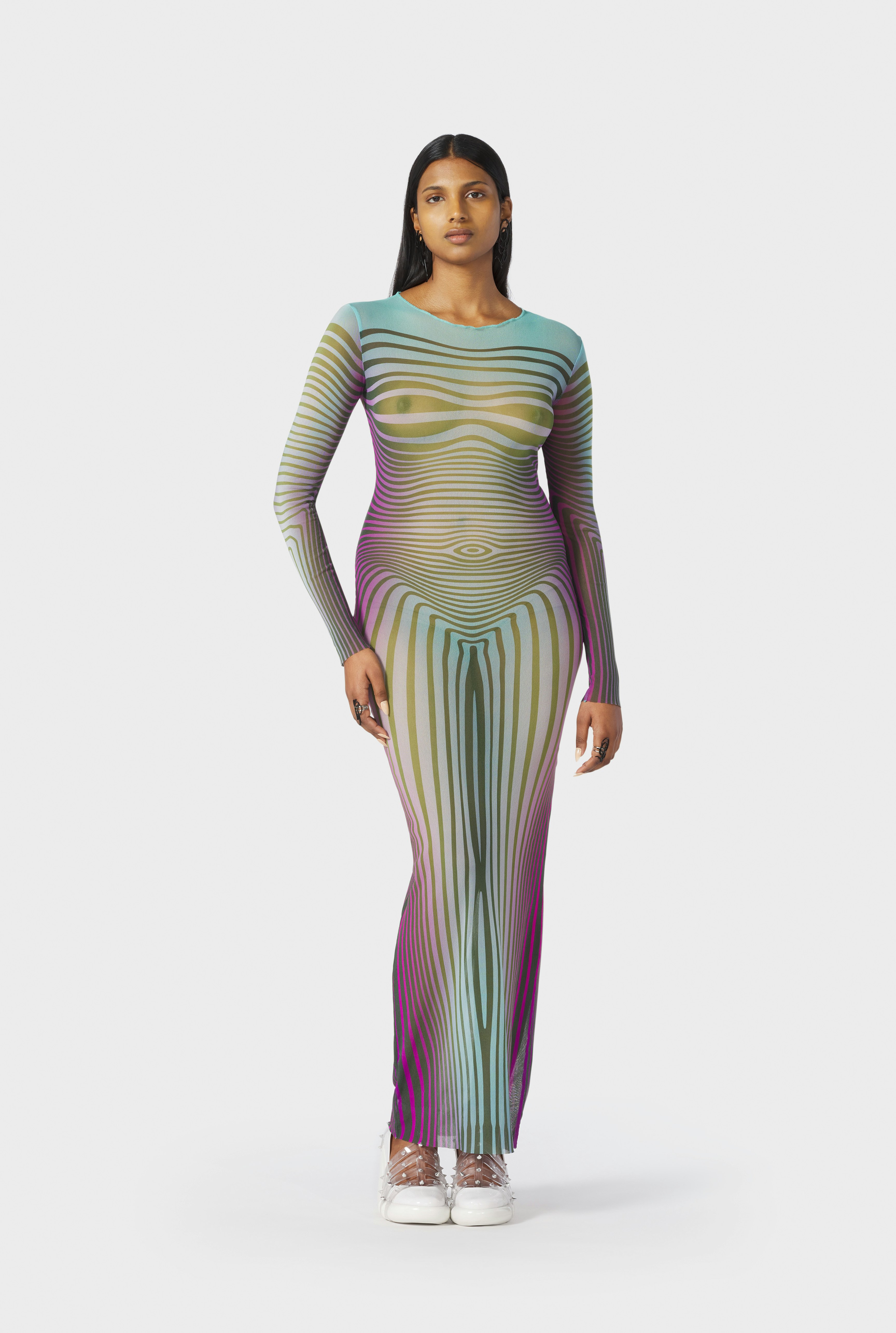 EXCLUSIVE - The Blue Body Morphing Dress