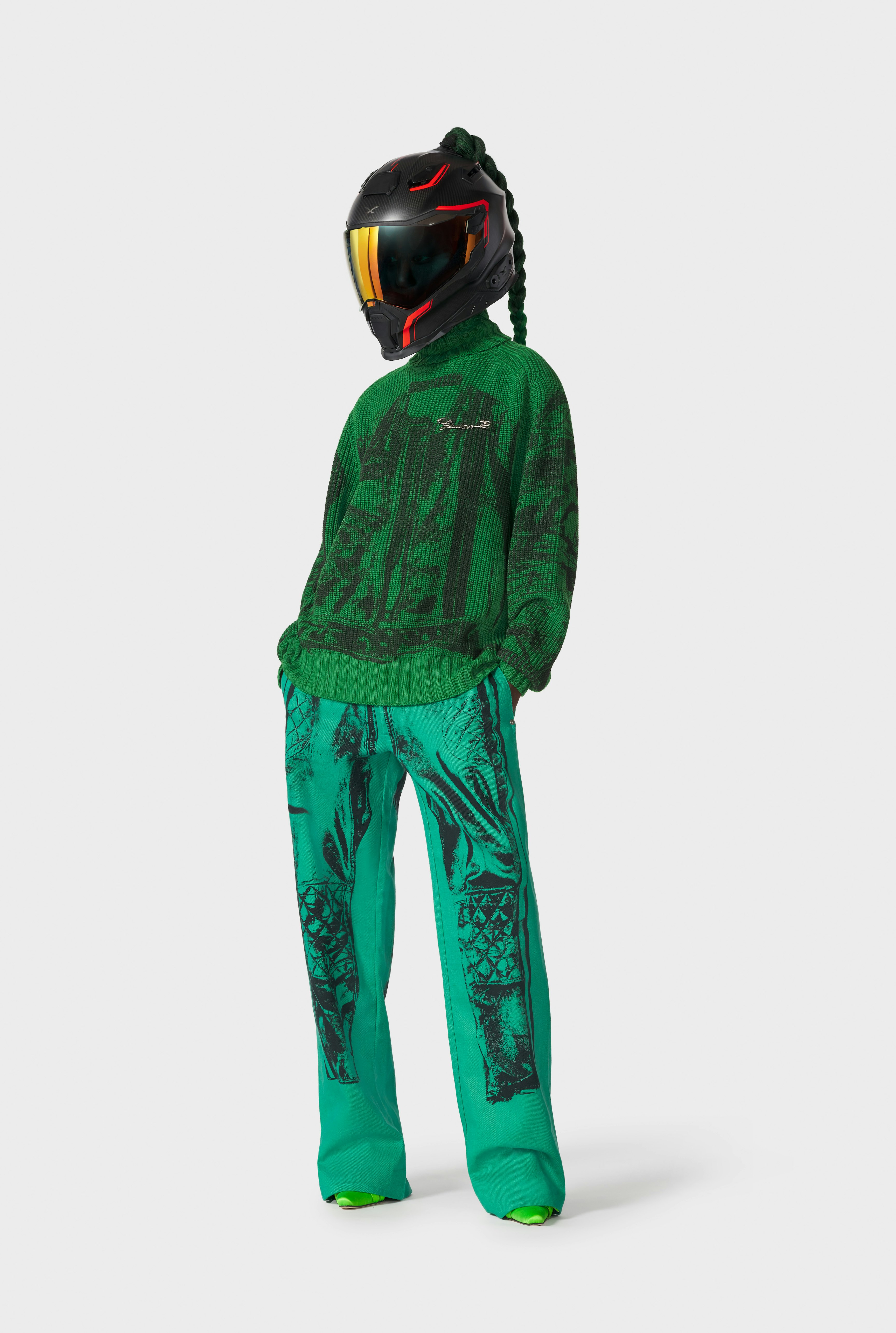 Jean Paul Gaultier x Dover Street Market: The Green Biker Sweater