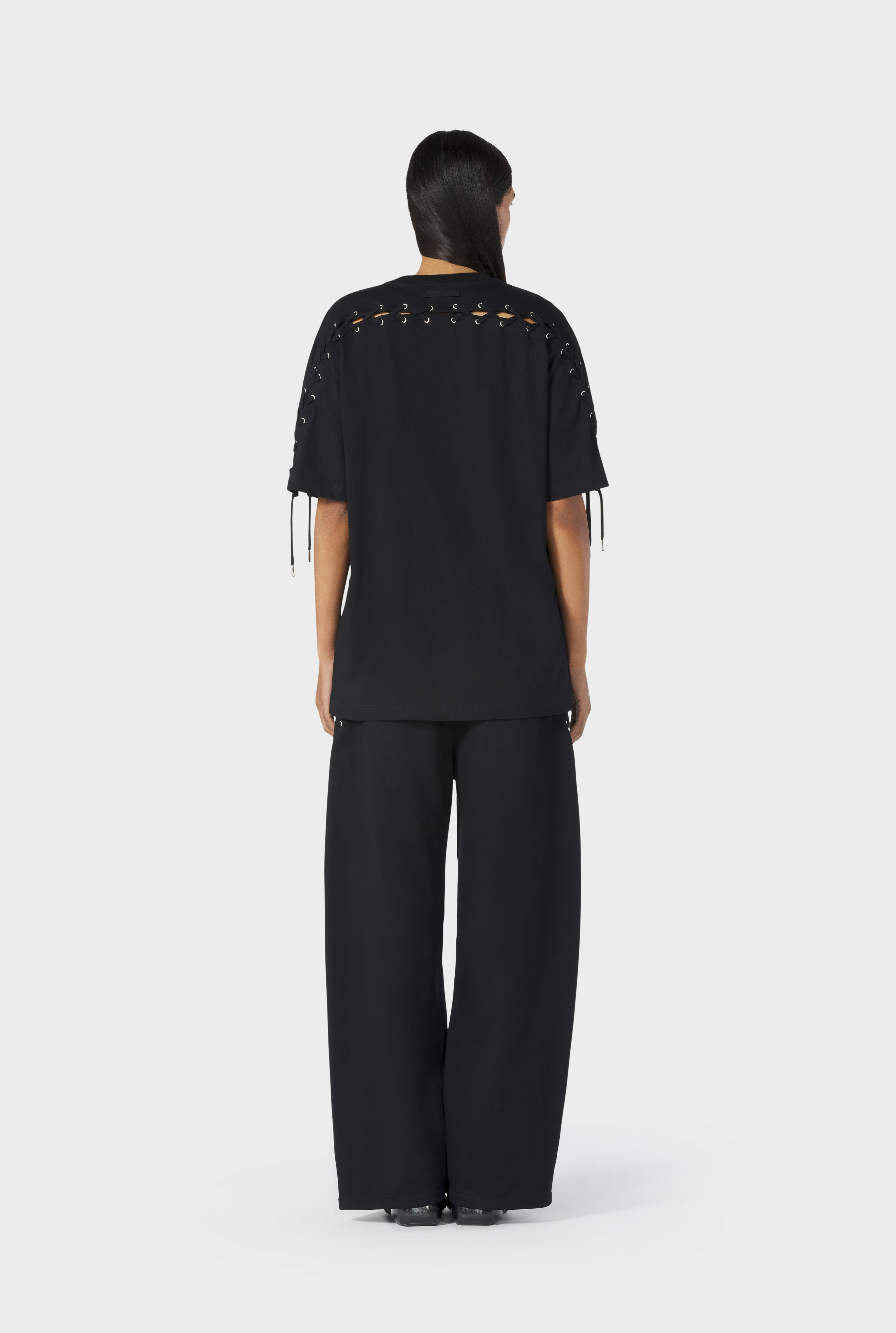 The Black Lace-Up JPG T-Shirt