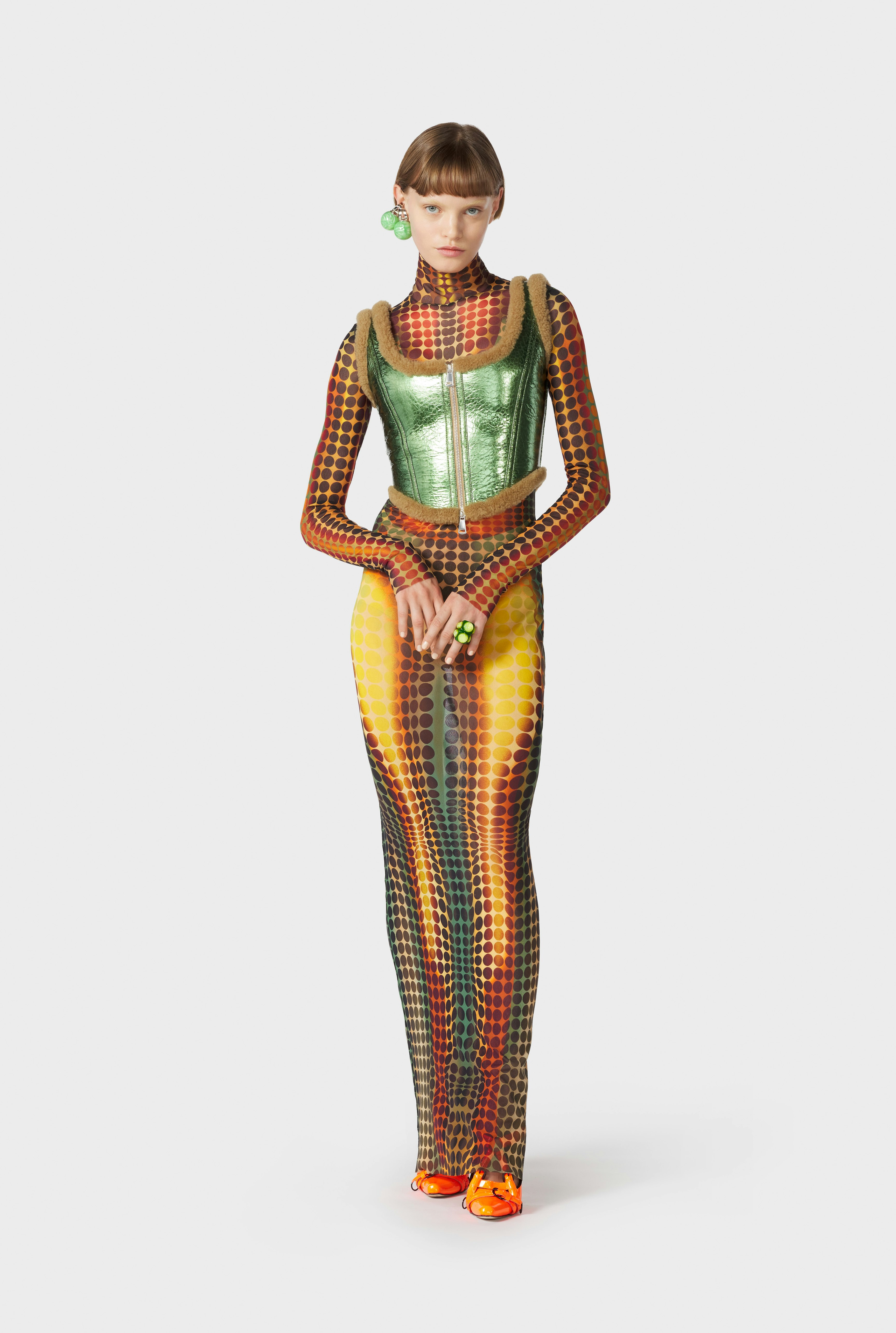 The Laminated Green Corset Jean Paul Gaultier