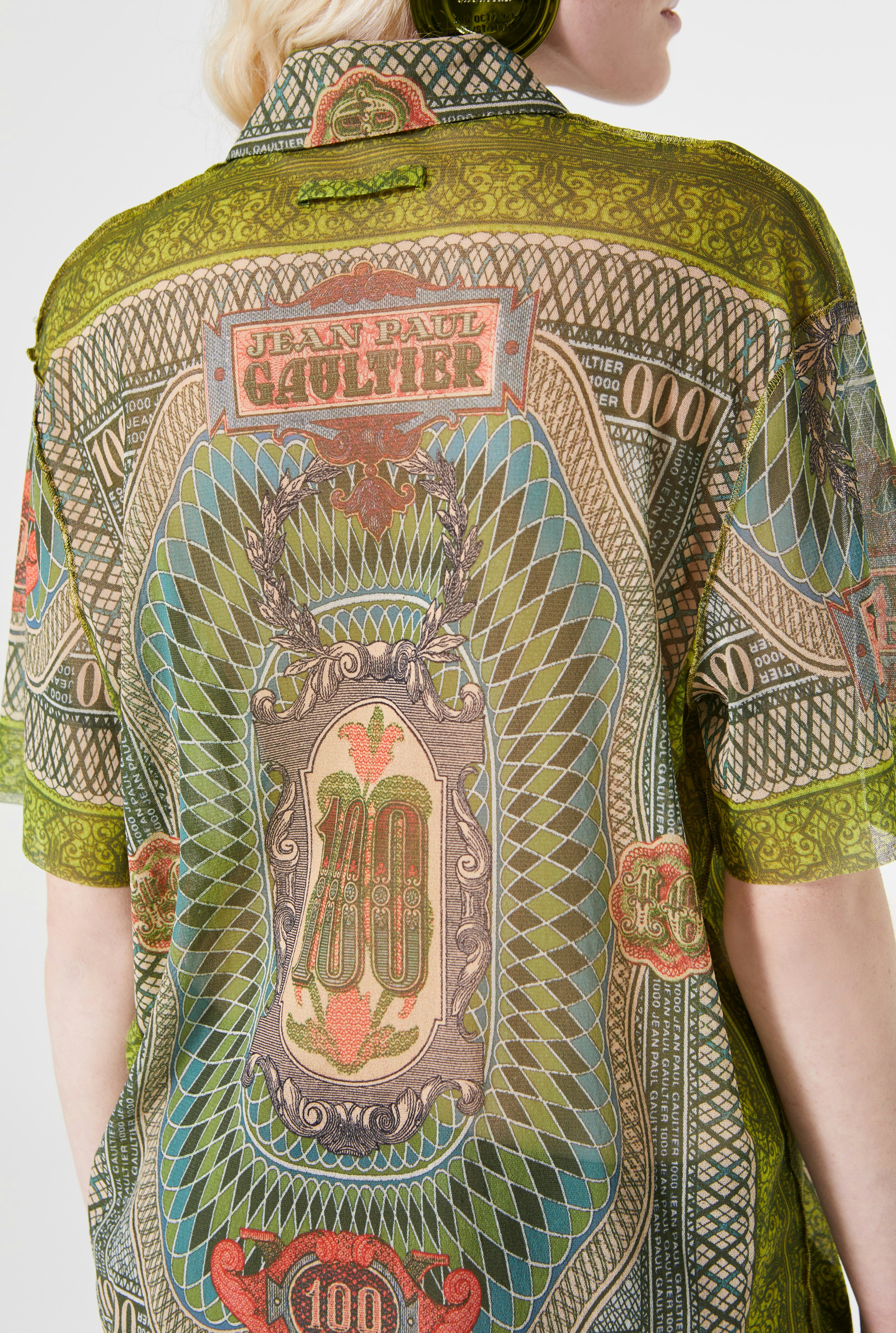 The Banknote Summer Shirt Jean Paul Gaultier