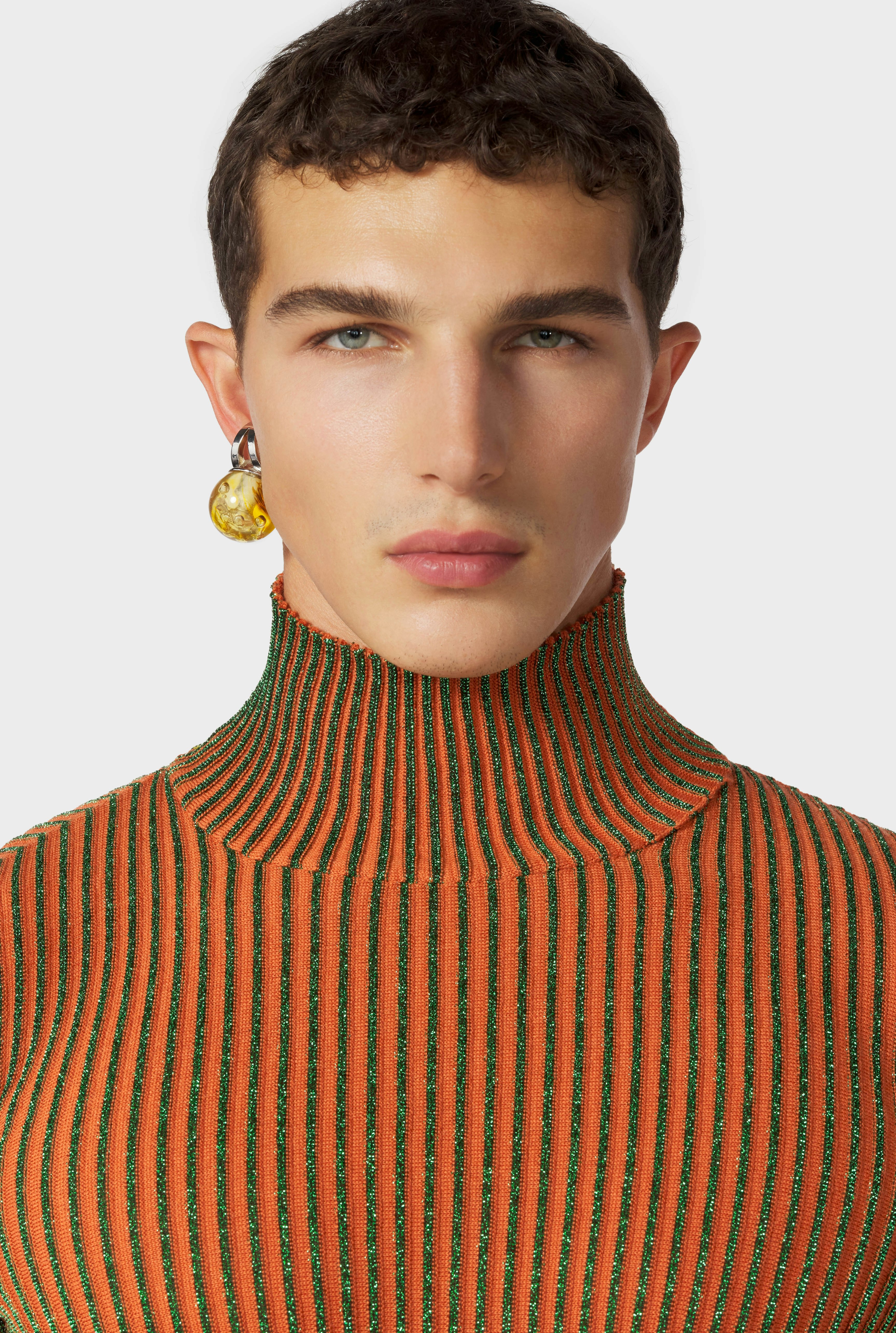 The Orange Cyber Knit Top Jean Paul Gaultier