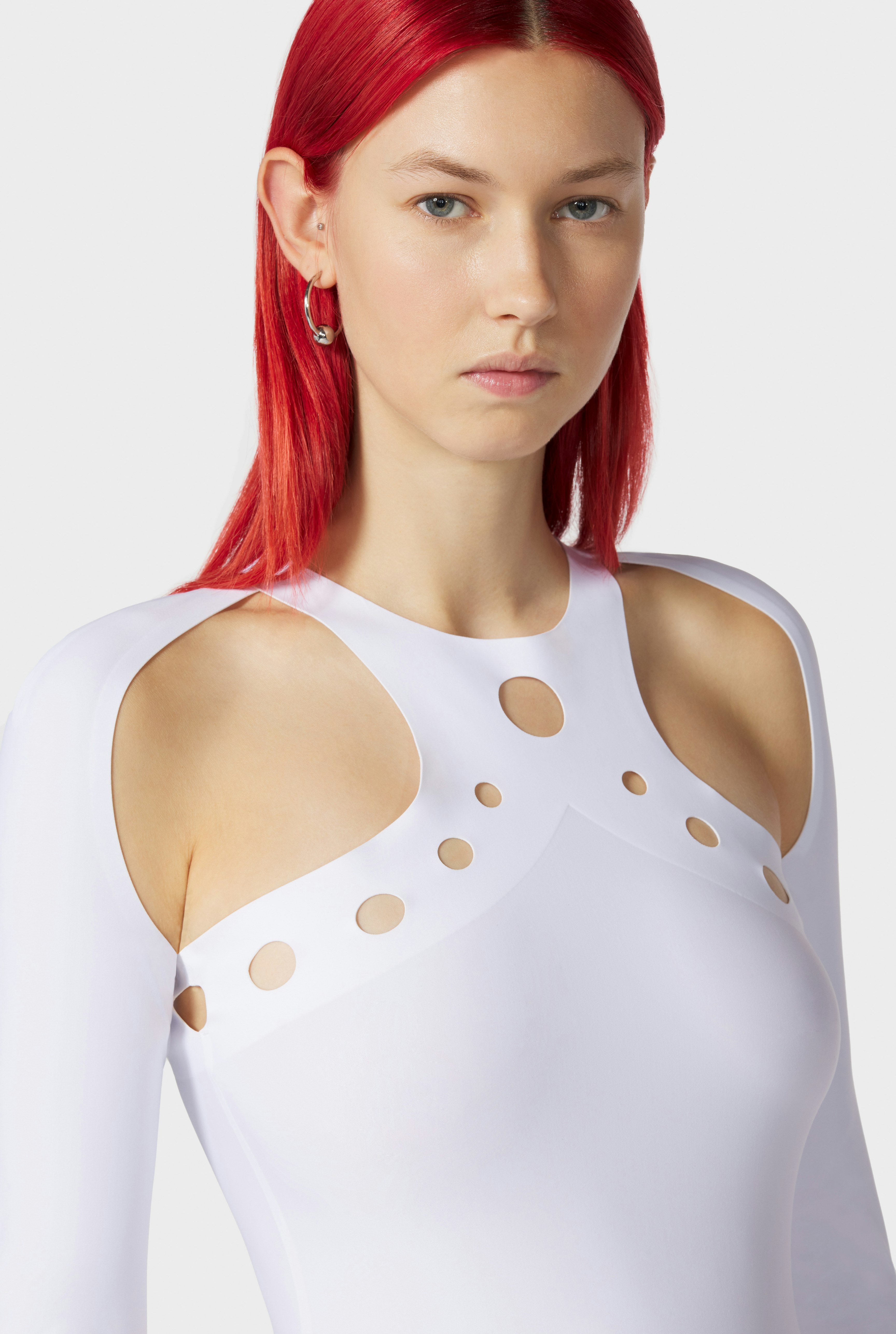 The White Perforated Dress