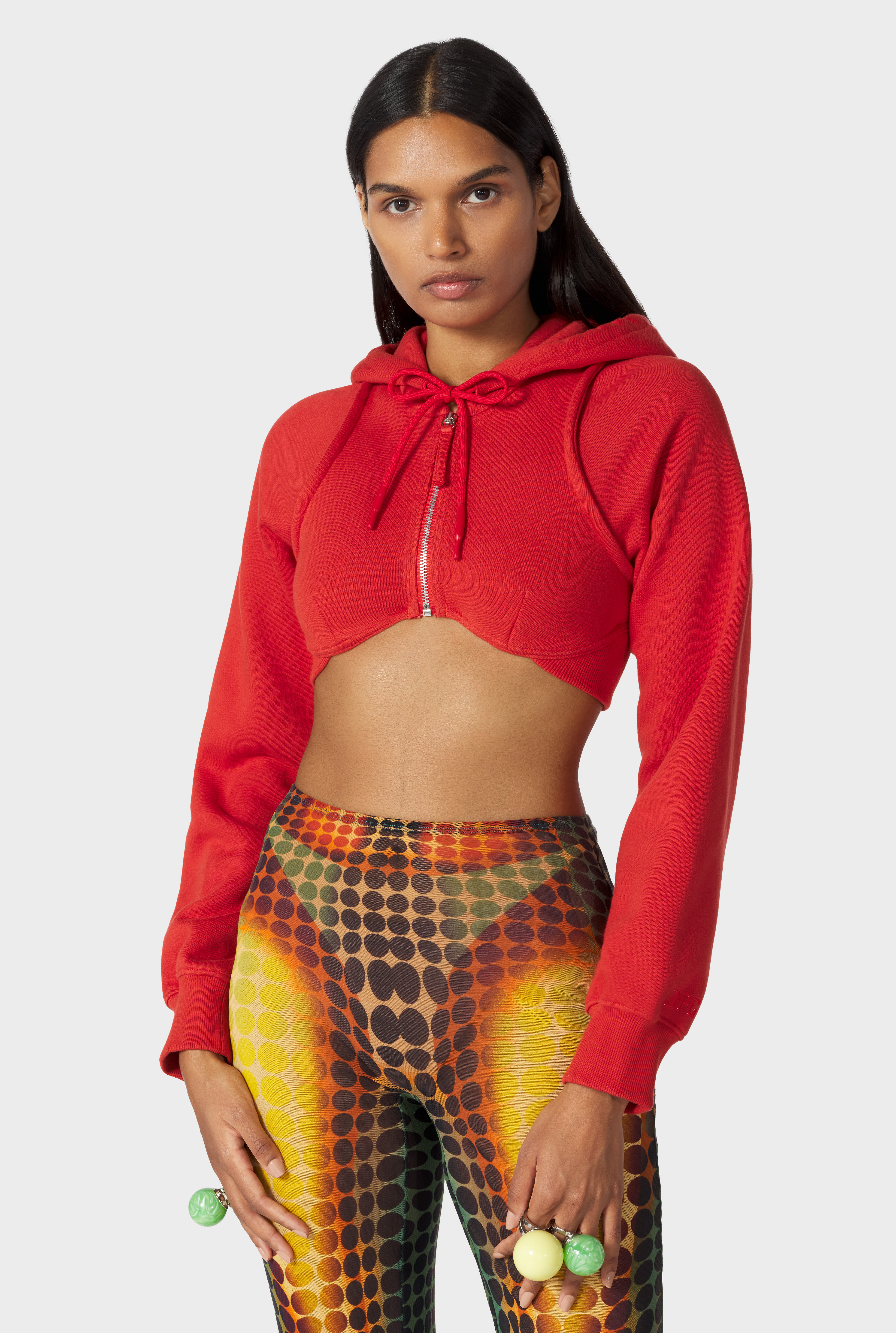 Jean Paul Gaultier - Jean Paul Gaultier | The Red Cropped Sweatshirt