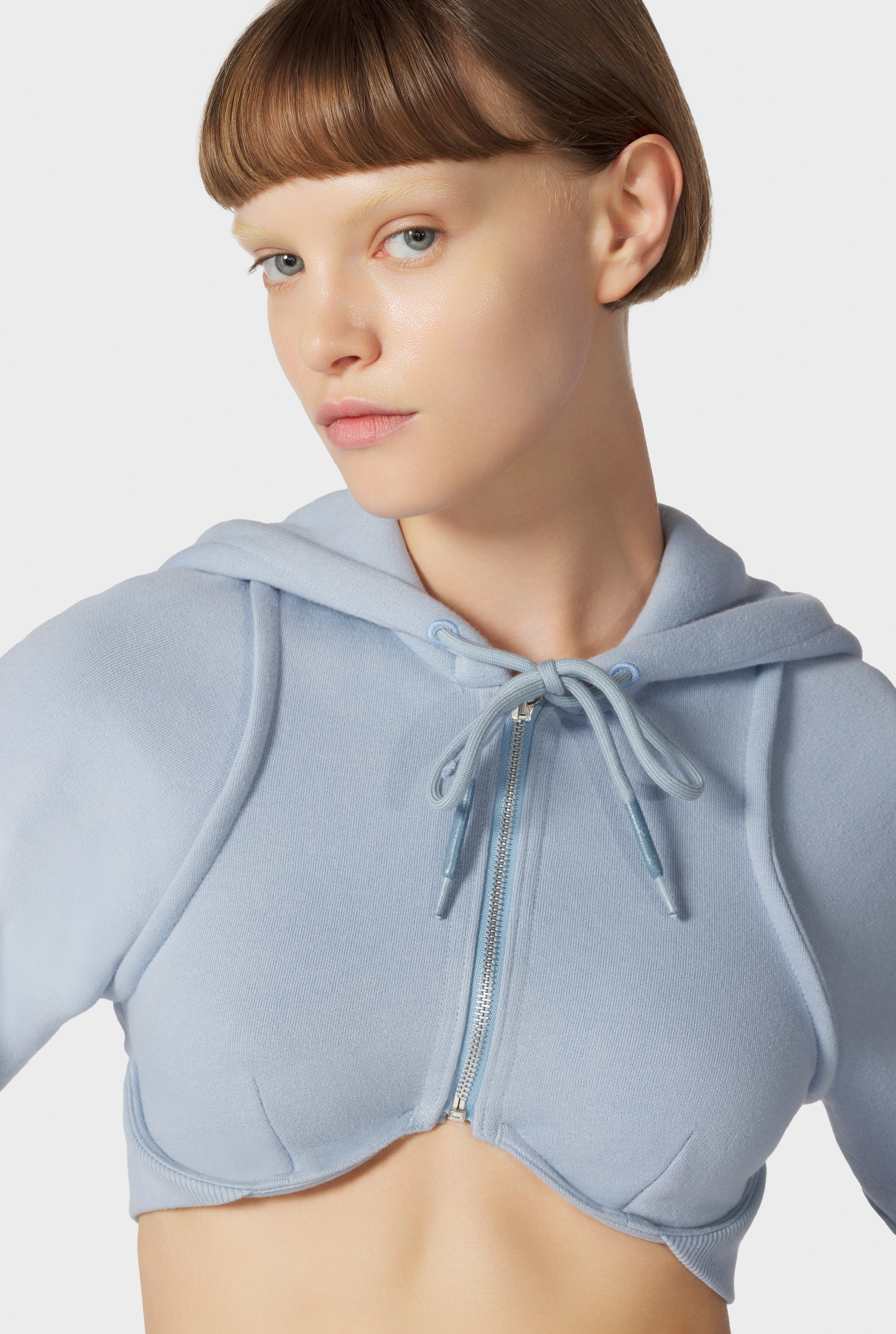 Jean Paul Gaultier - Jean Paul Gaultier | The Blue Cropped Sweatshirt