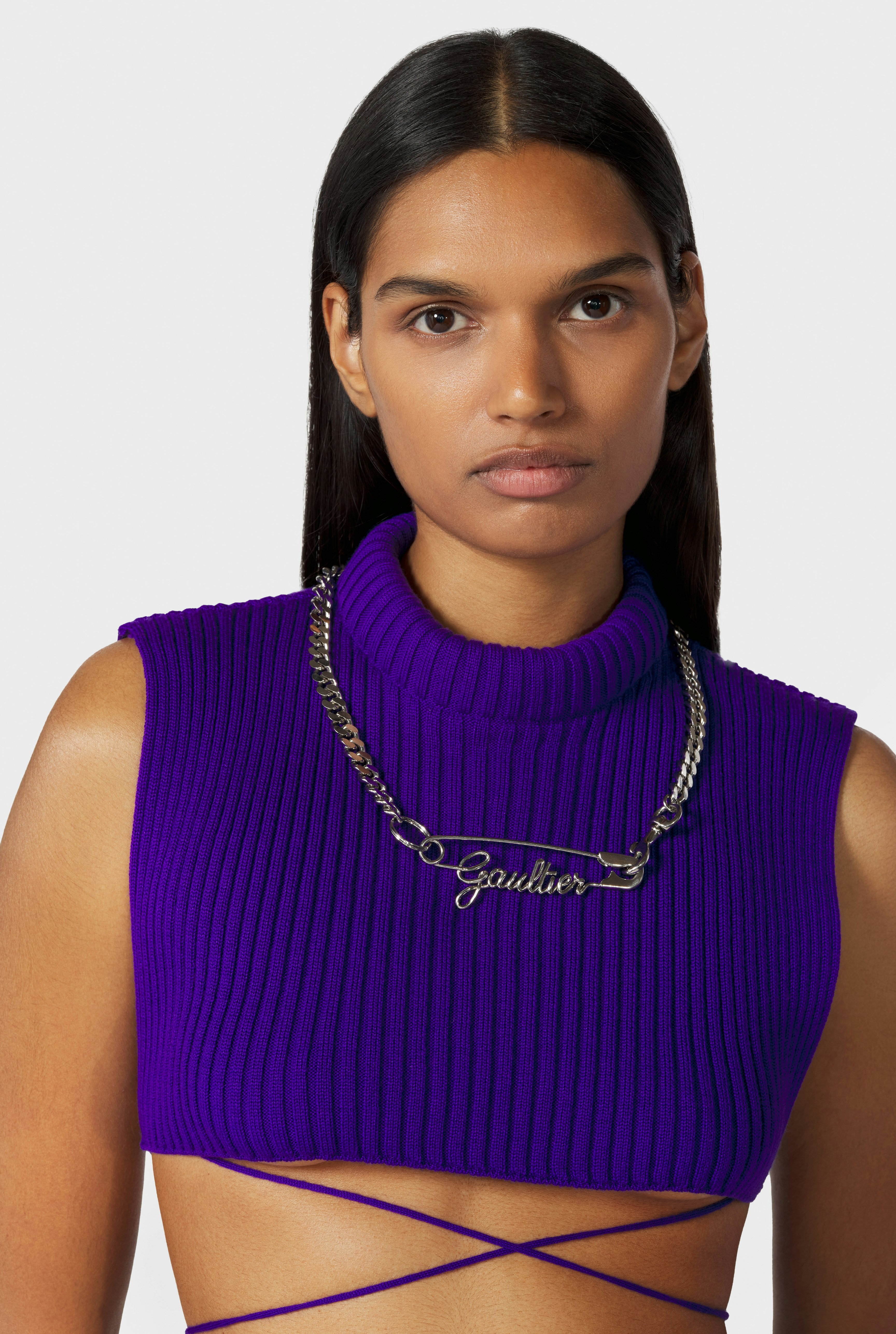 The Gaultier Safety Pin necklace
