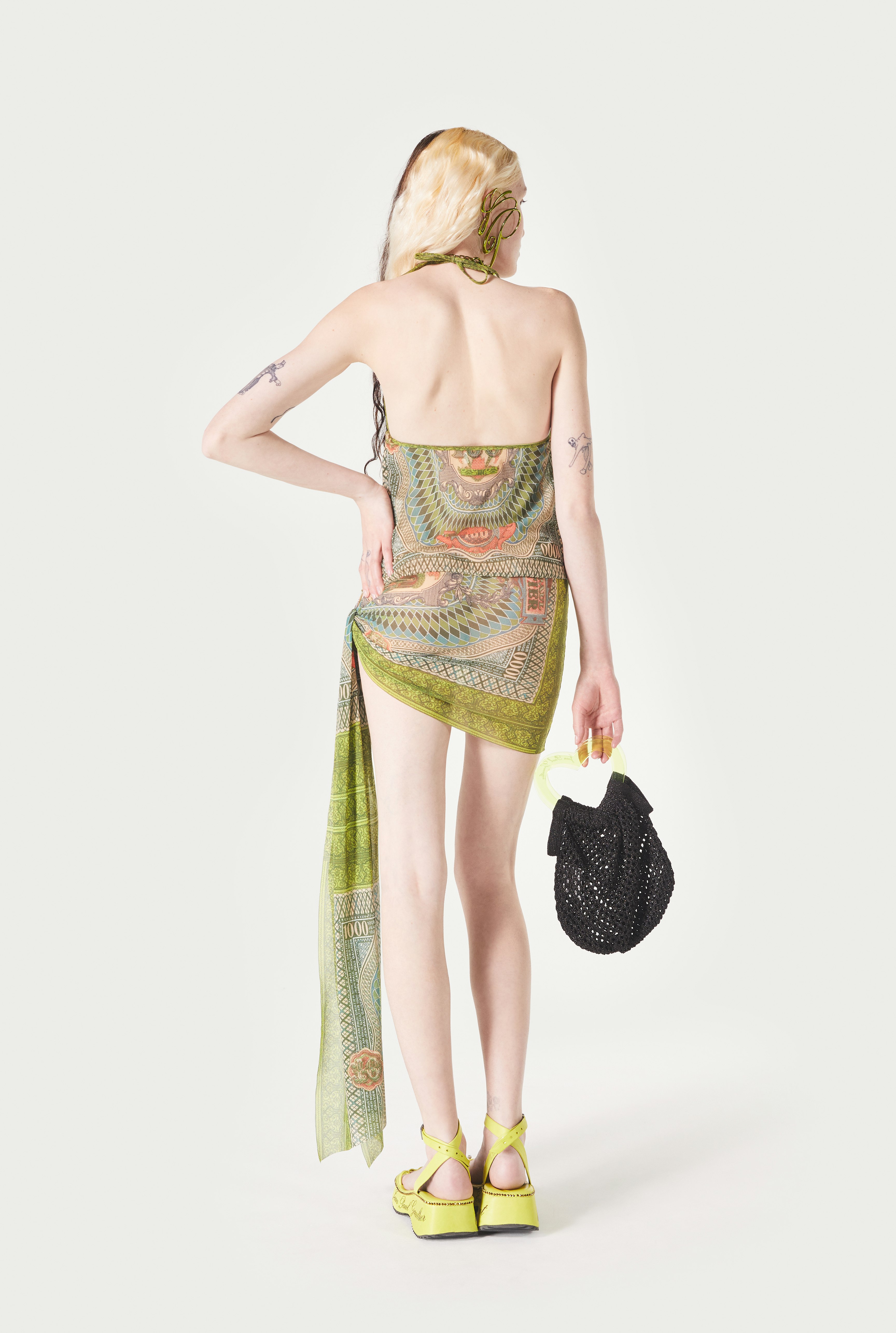 The Banknote Sarong Dress Jean Paul Gaultier