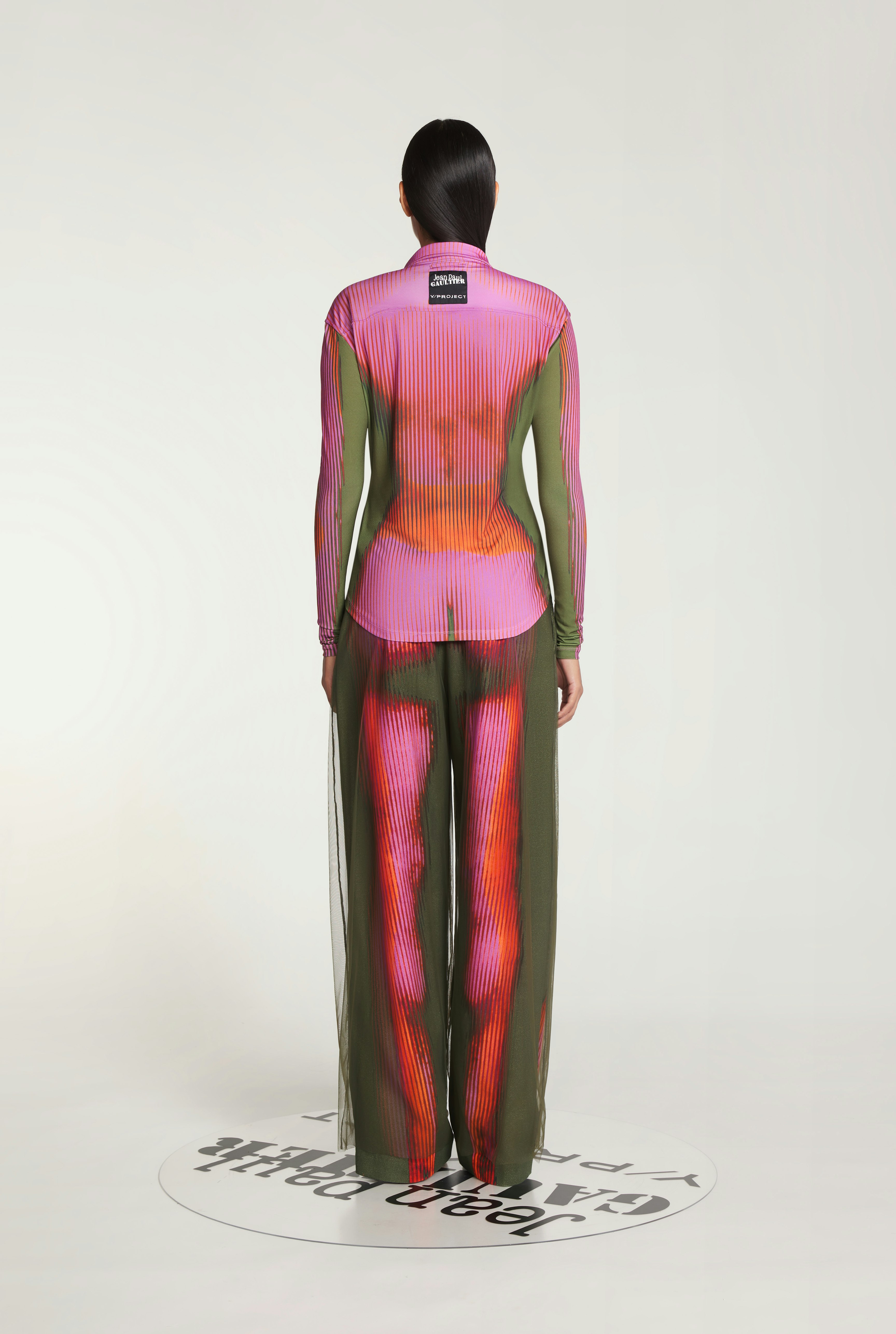 The Pink & Khaki Body Morph Shirt by Jean Paul Gaultier x Y/Project