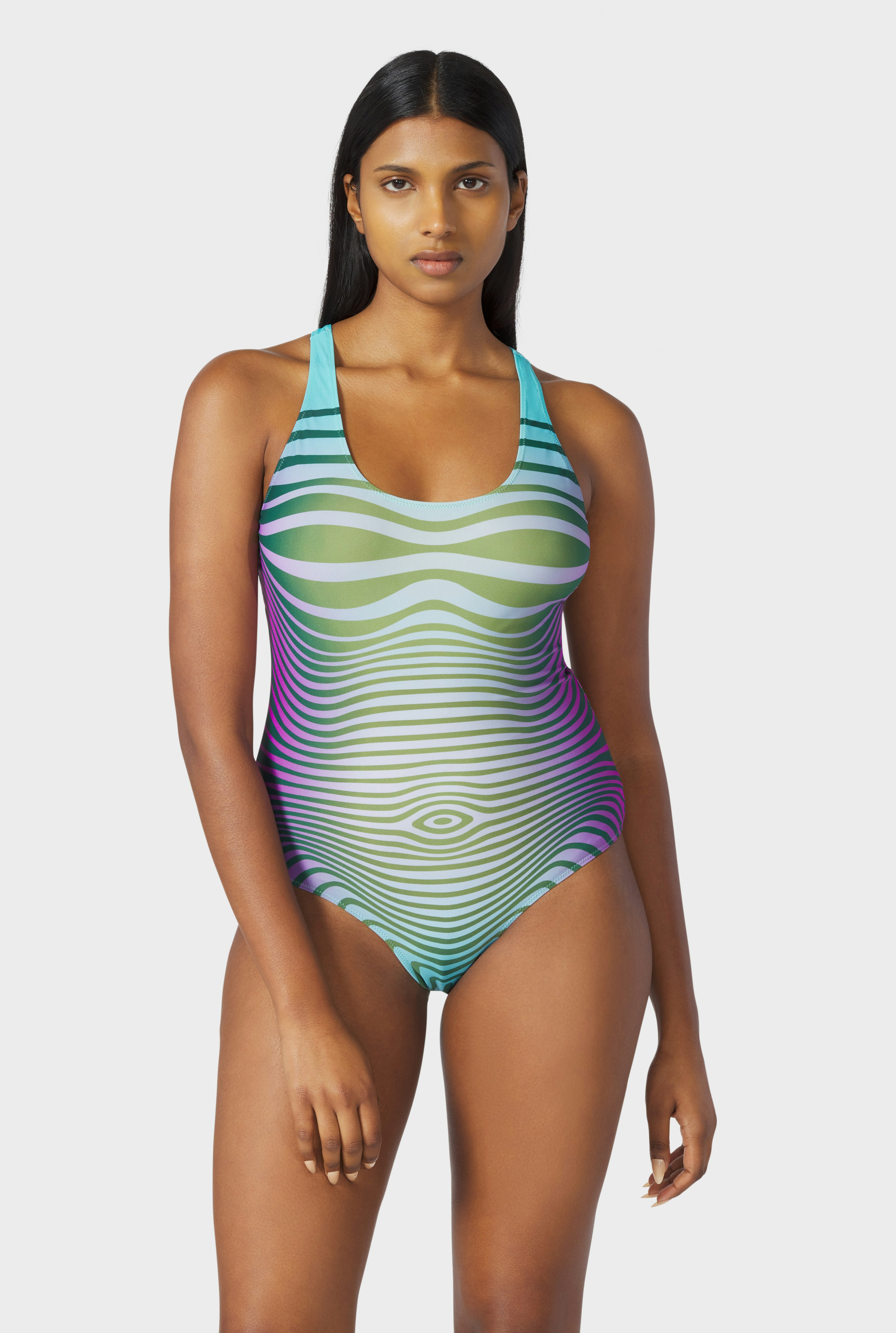 EXCLUSIVE - The Blue Body Morphing Swimsuit