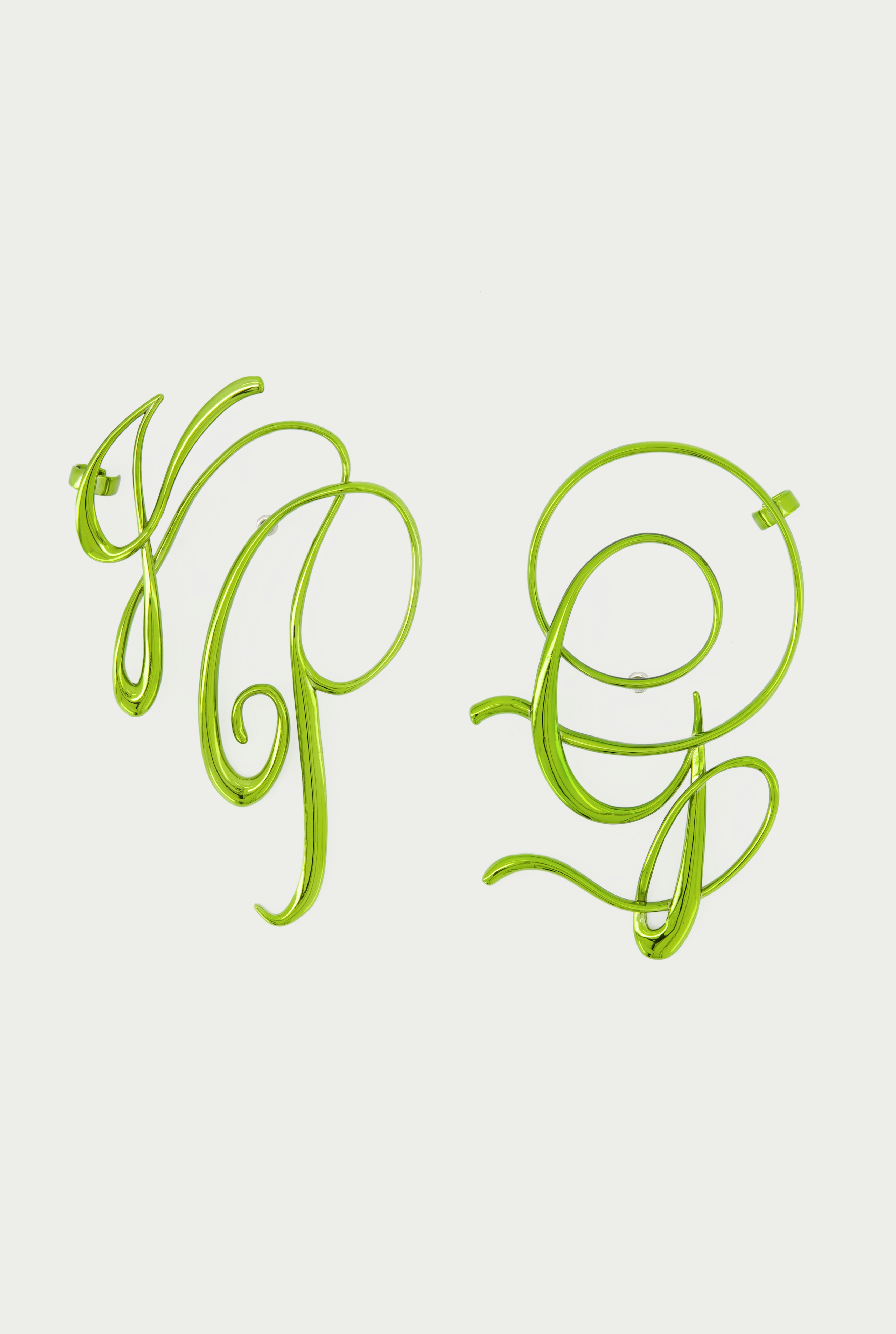 The JPG Calligraphy Earrings Jean Paul Gaultier