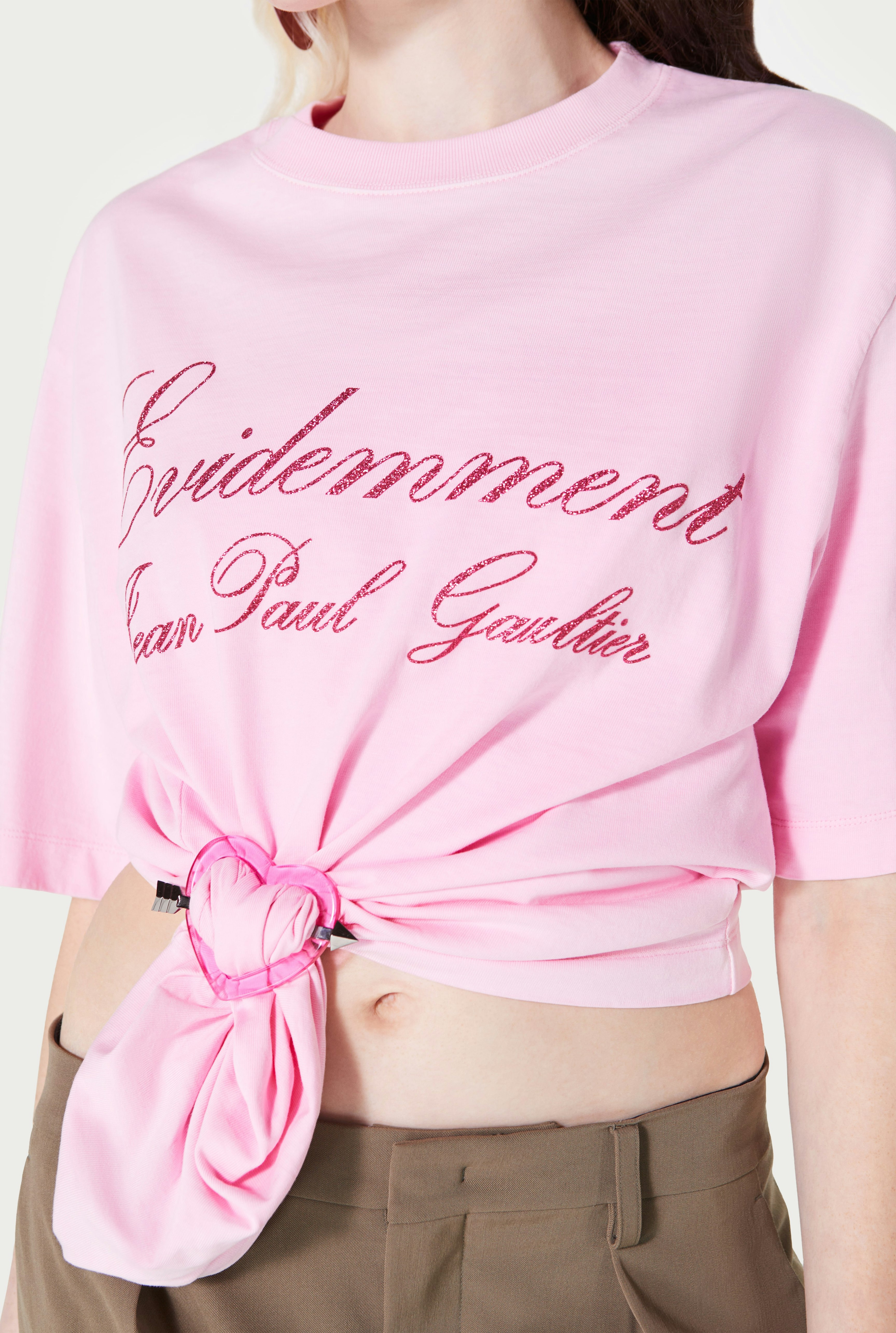 The pink Heart Buckle Jean Paul Gaultier