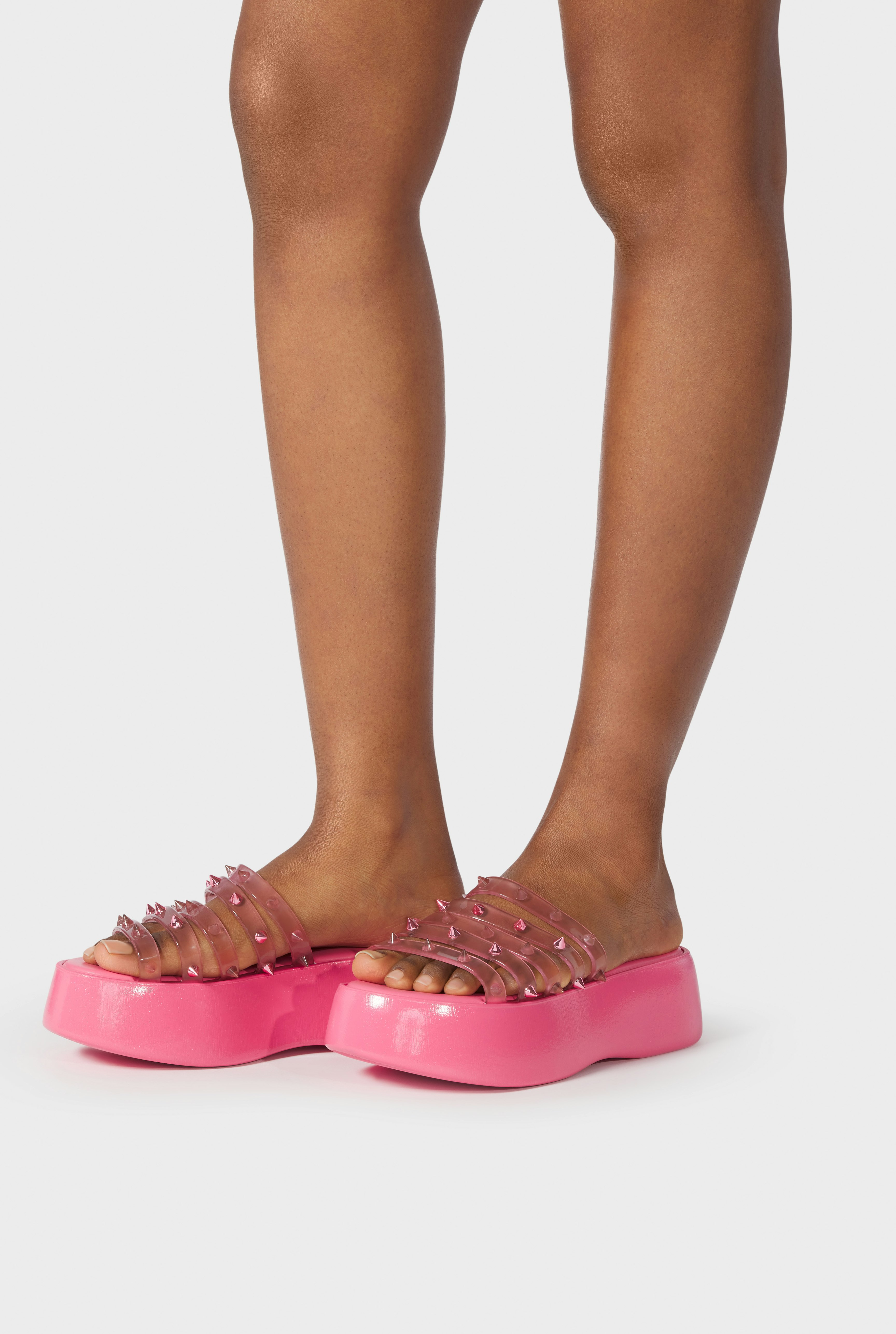 JPG x Melissa: The Pink Becky Punk Love Mules hover