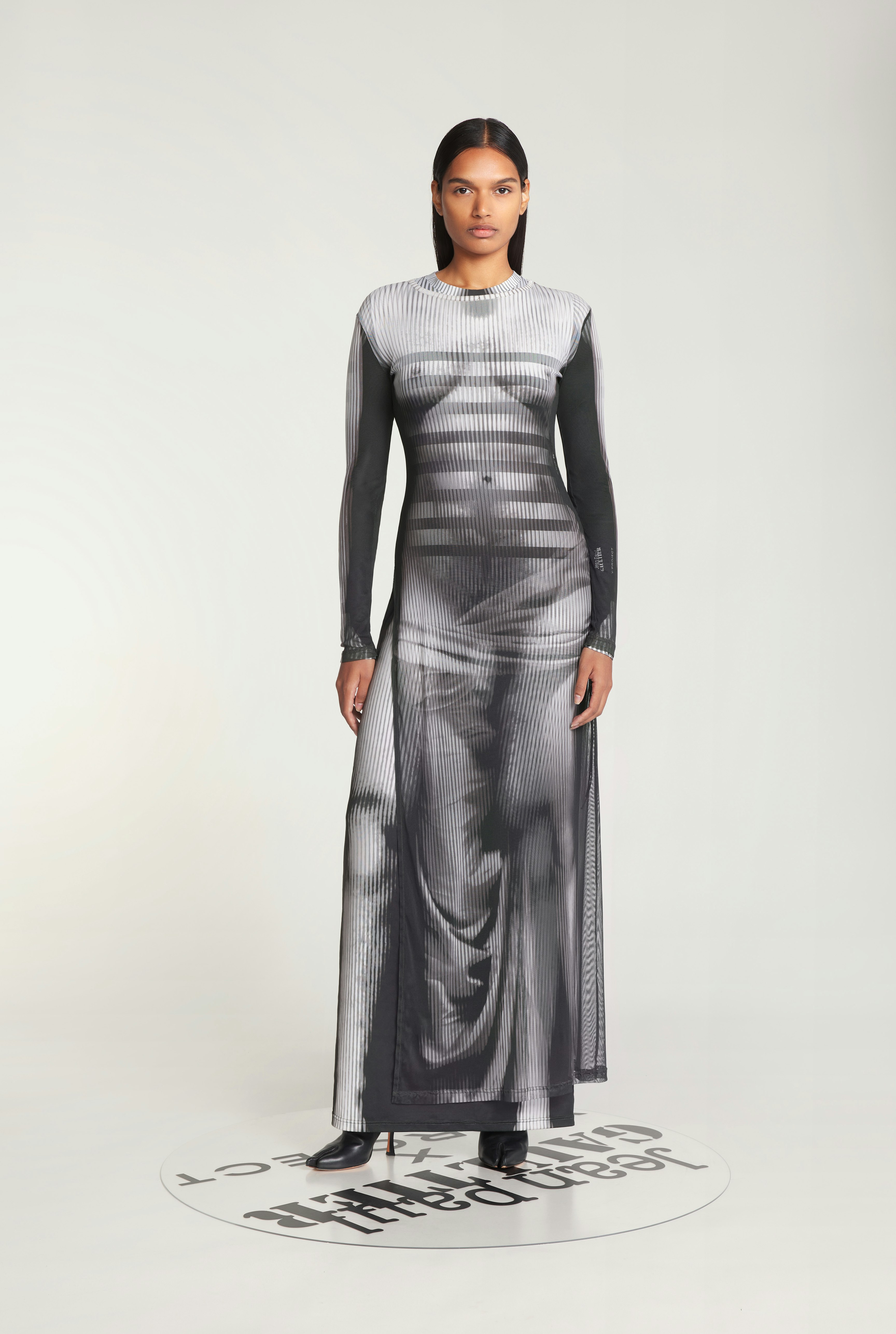 The Black & White Body Morph Dress by Jean Paul Gaultier x Y/Project