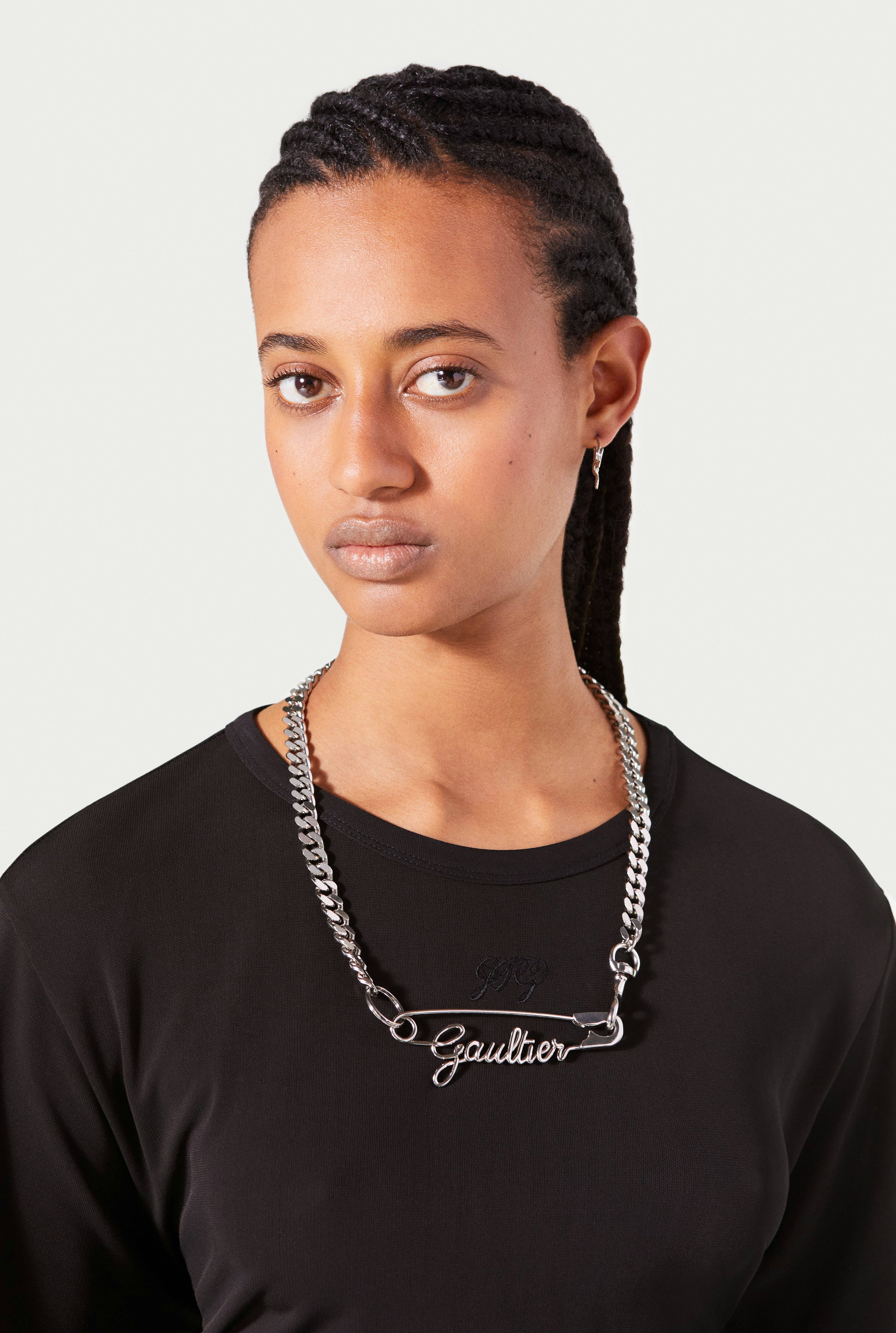 The Gaultier Safety Pin necklace 