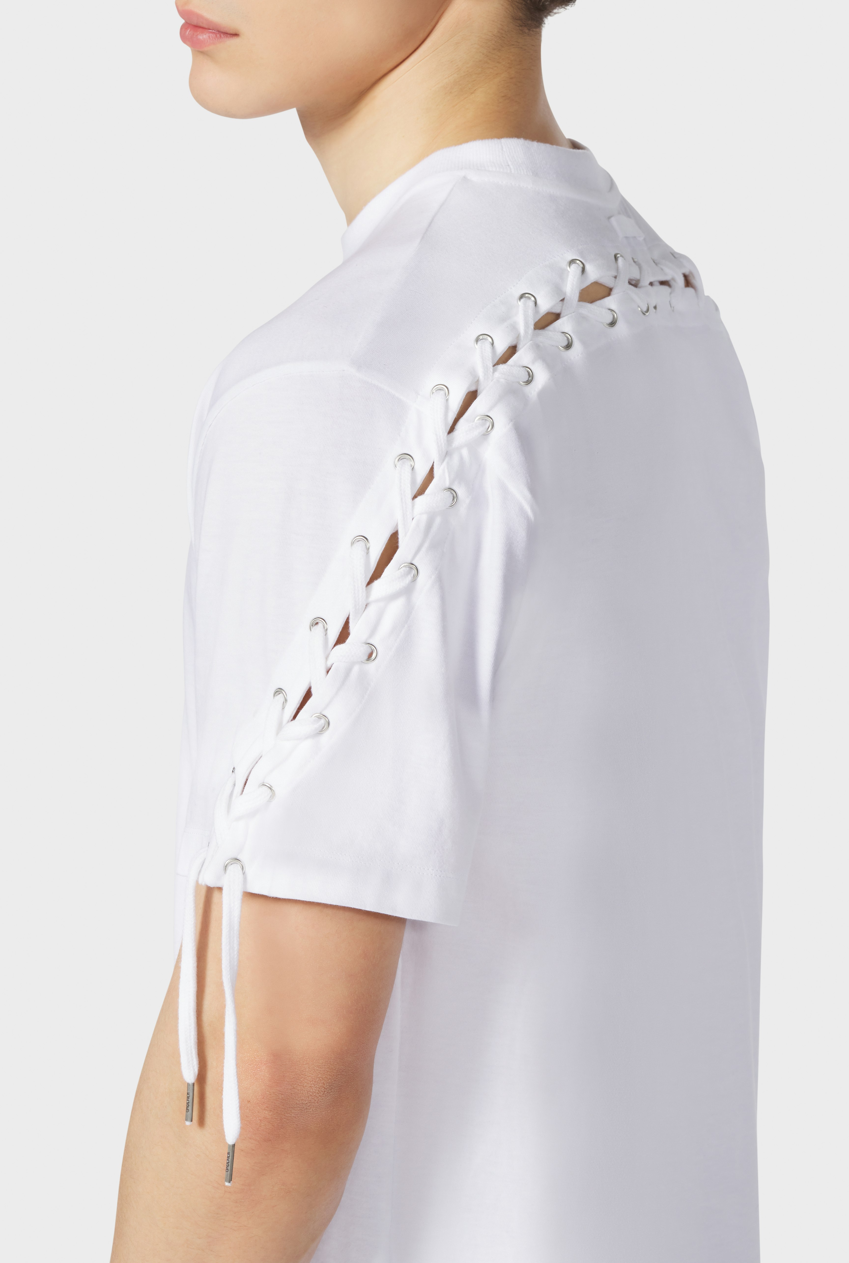 The White Lace-Up JPG T-Shirt
