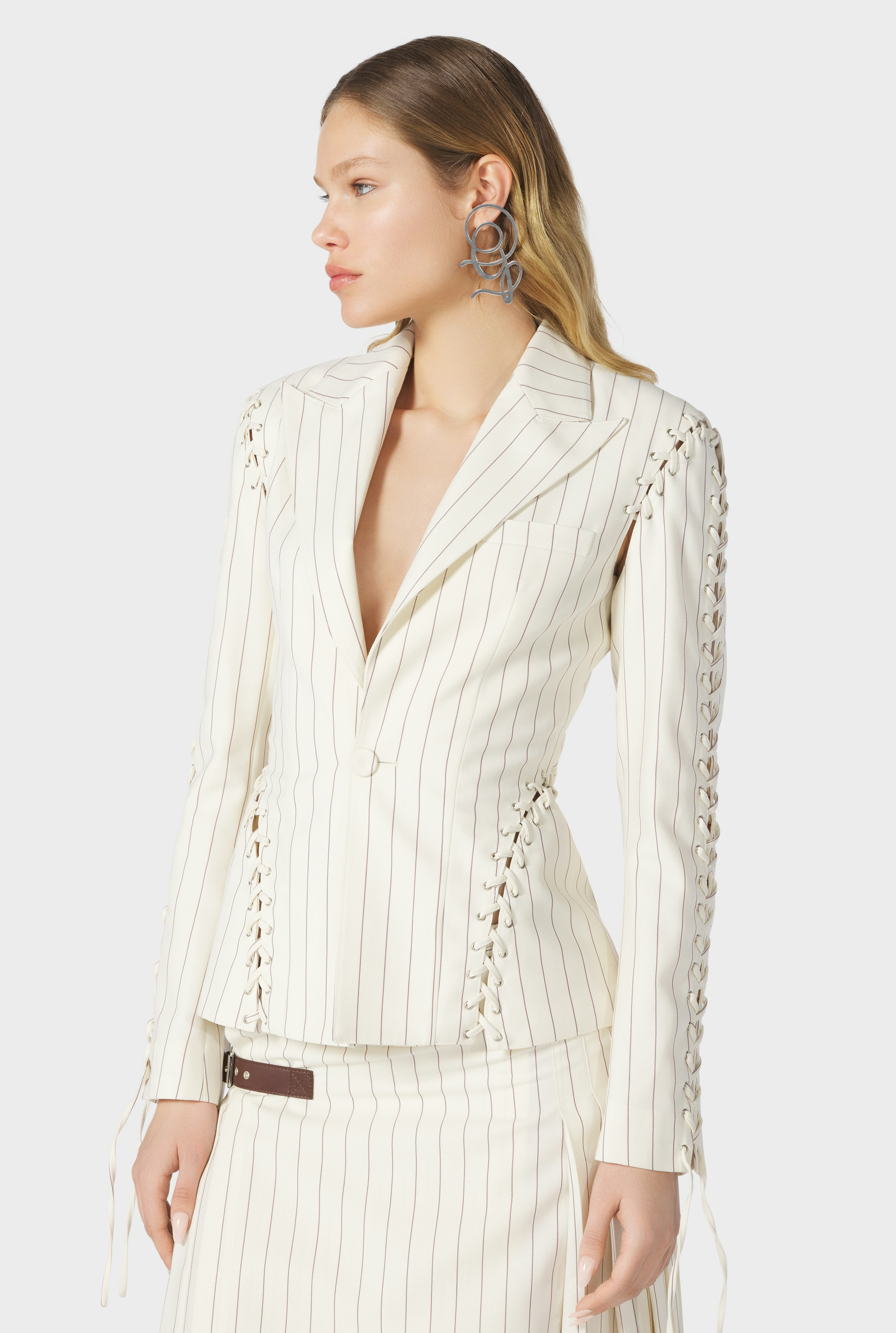 The Lace-Up Suit Jacket