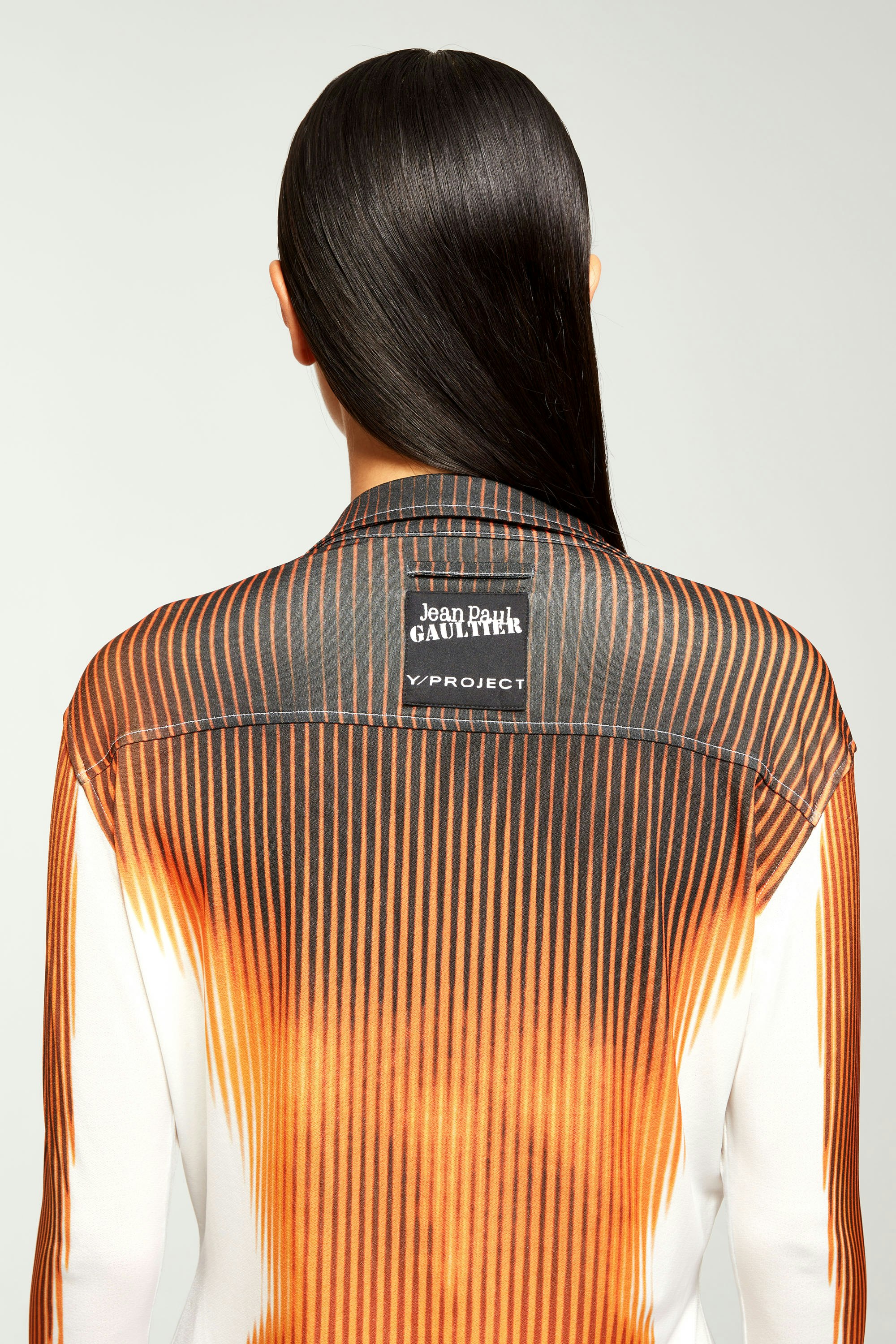 The White & Orange Body Morph Shirt by Jean Paul Gaultier x Y/Project