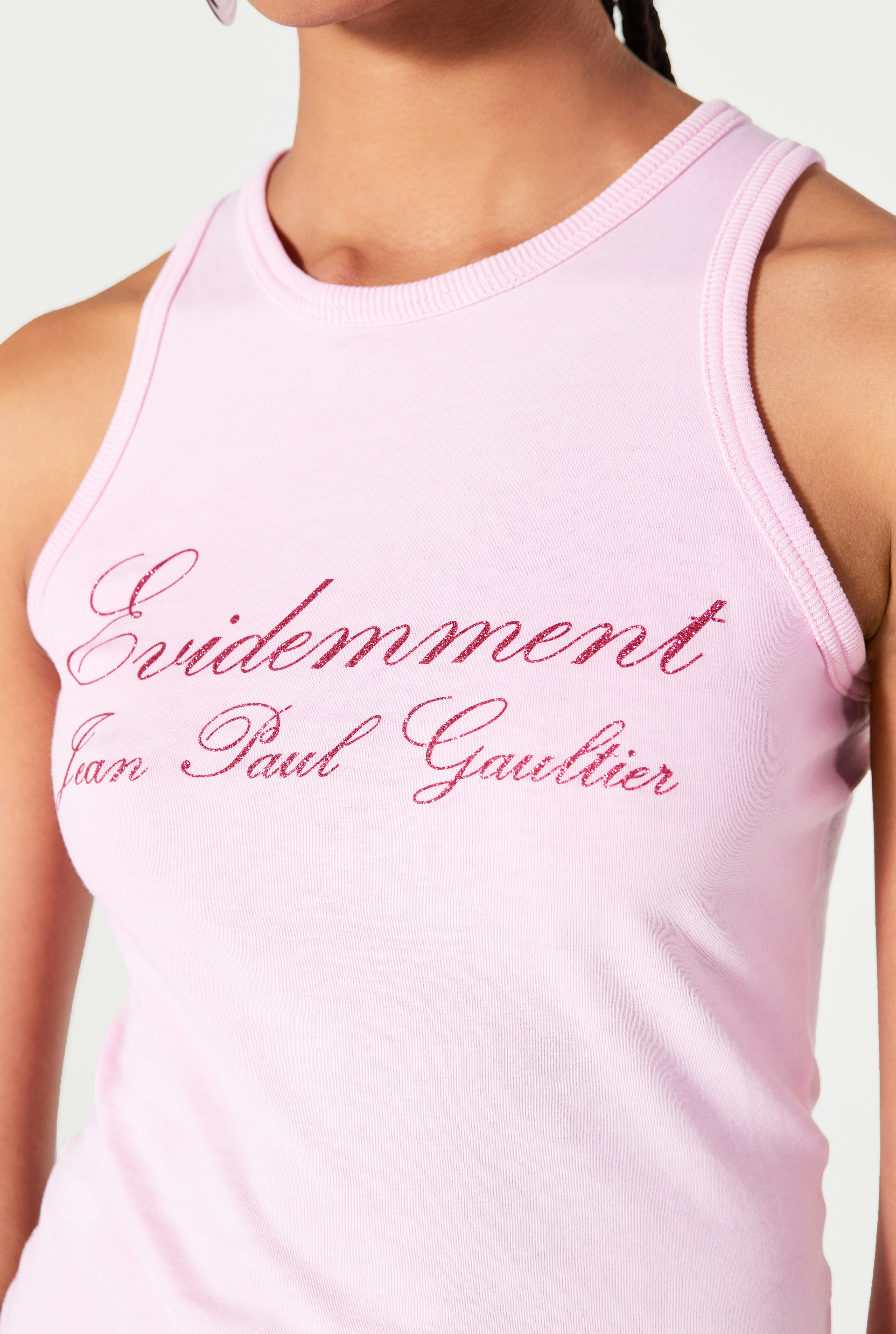 The Pink Évidemment Tank Top Jean Paul Gaultier