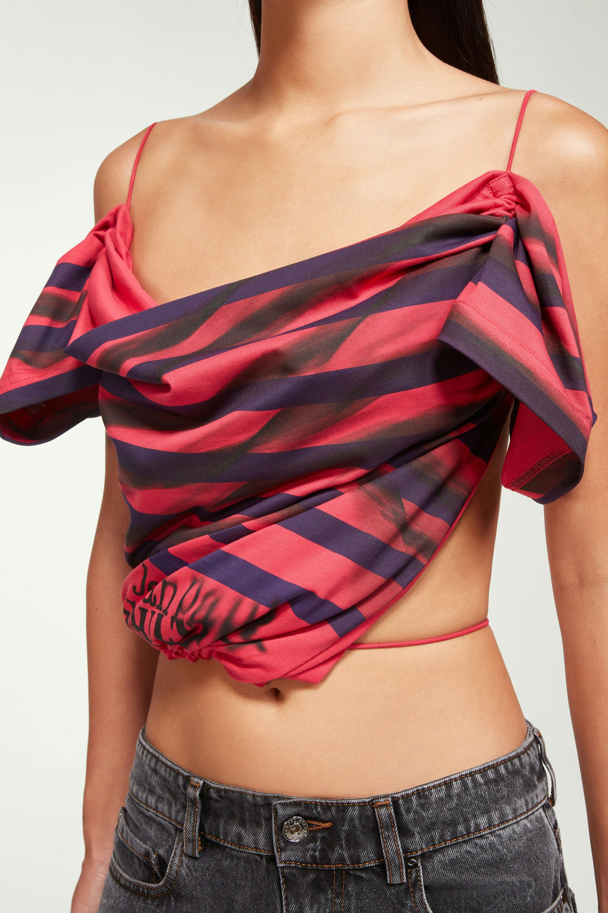 The Pink & Blue Mariniere T-Shirt by Jean Paul Gaultier x Y/Project