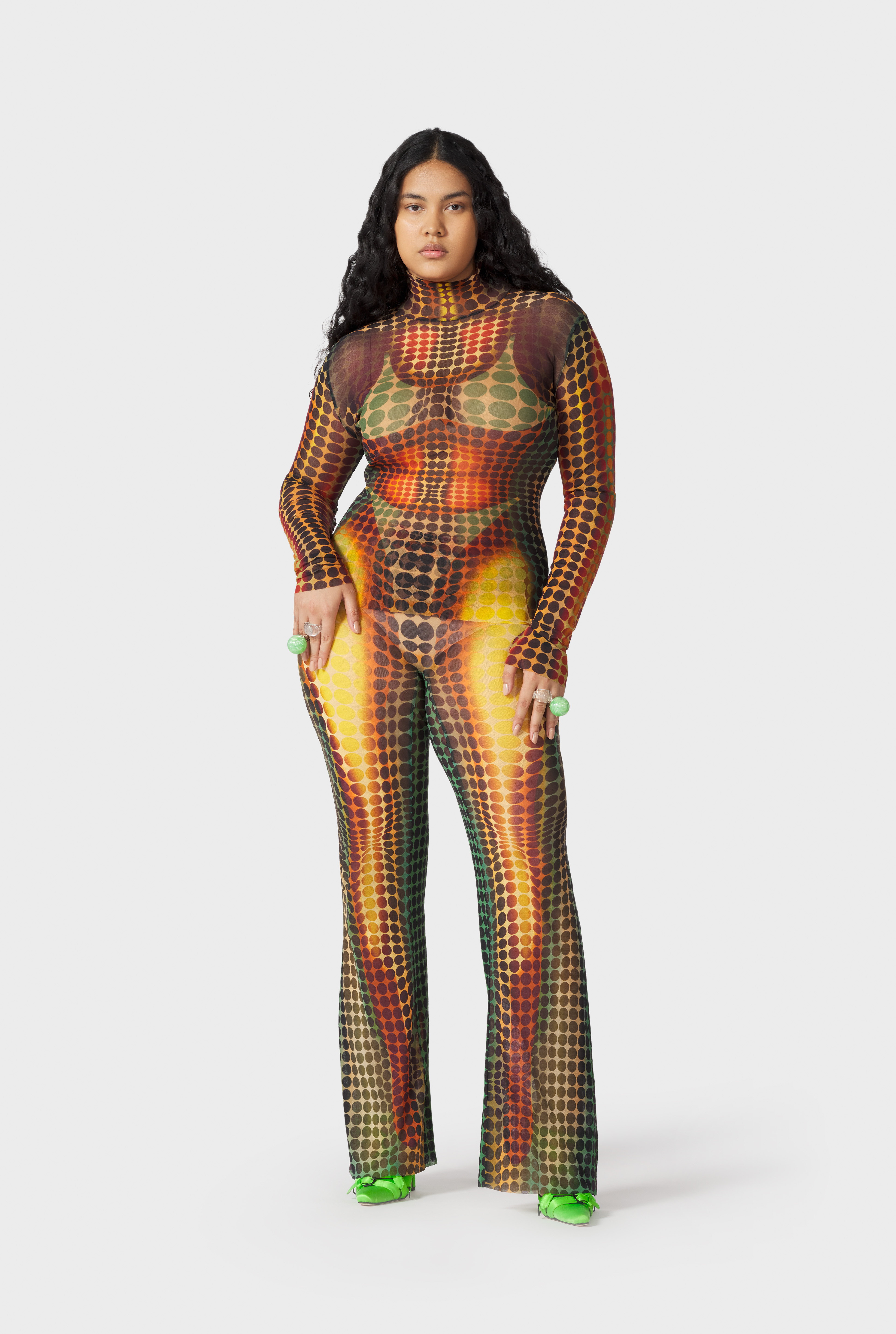 Jean Paul Gaultier - Jean Paul Gaultier | The Brown dots print Pants