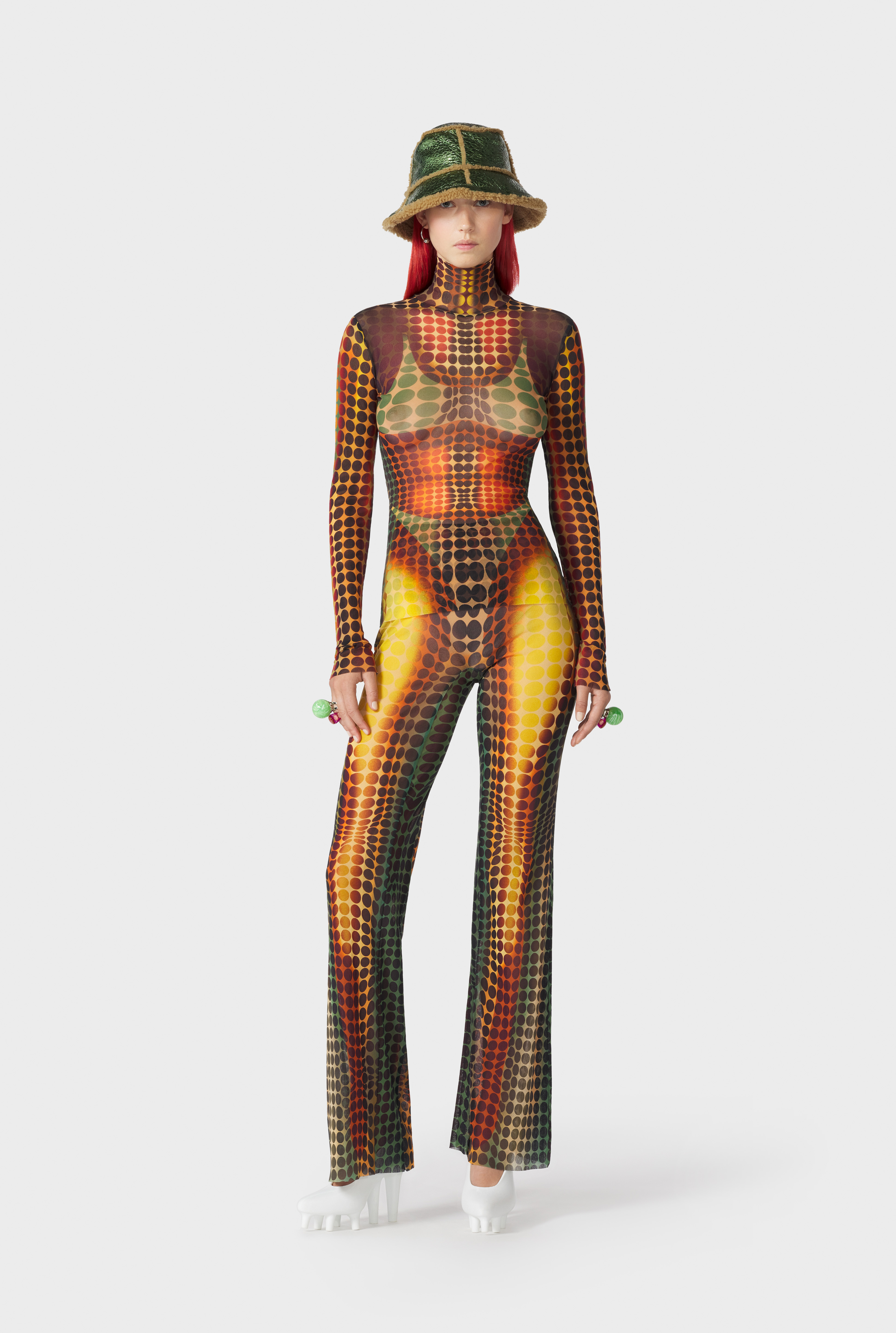 Jean Paul Gaultier - Jean Paul Gaultier | The Brown dots print Pants