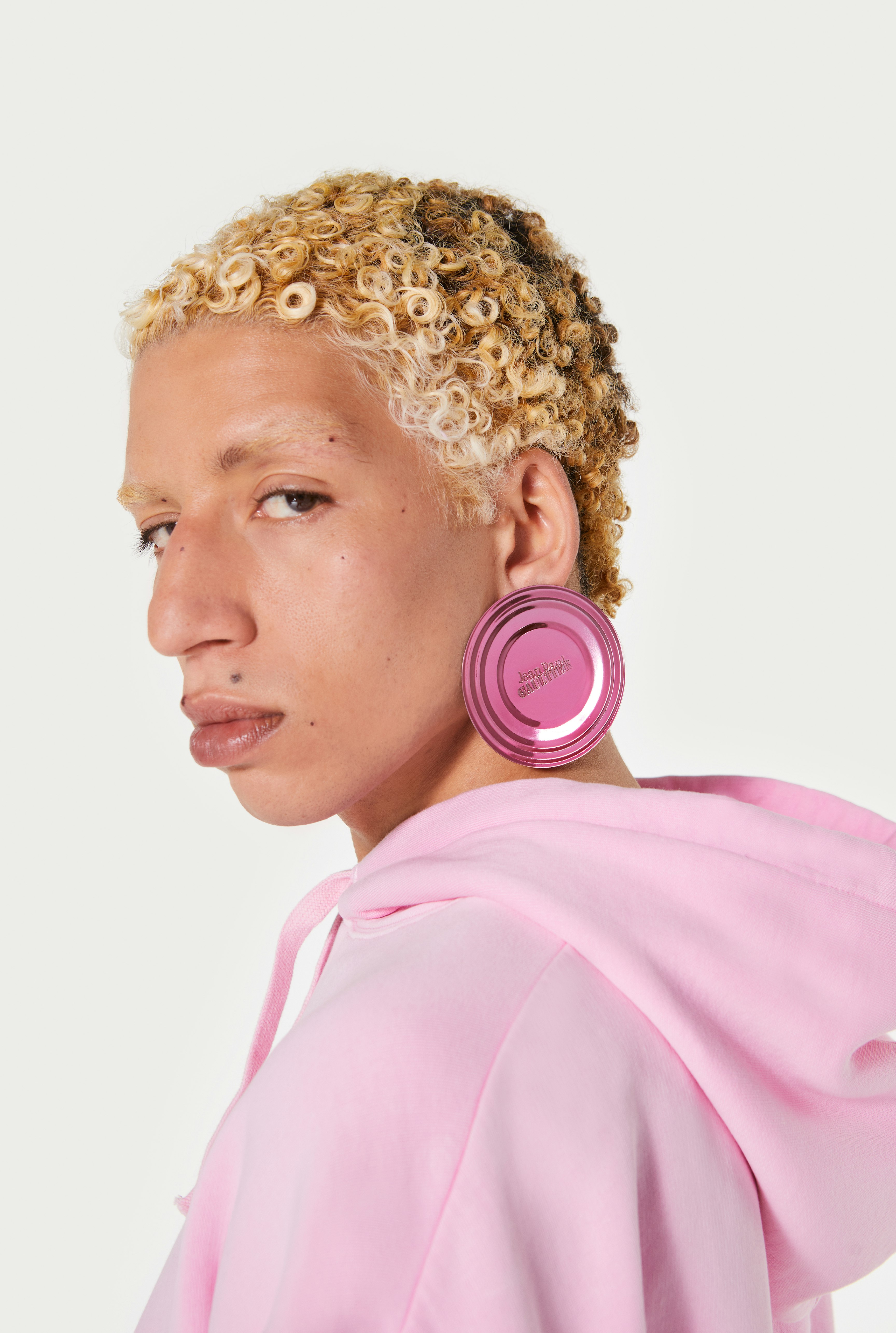 The Pink Tin Can Earrings Jean Paul Gaultier
