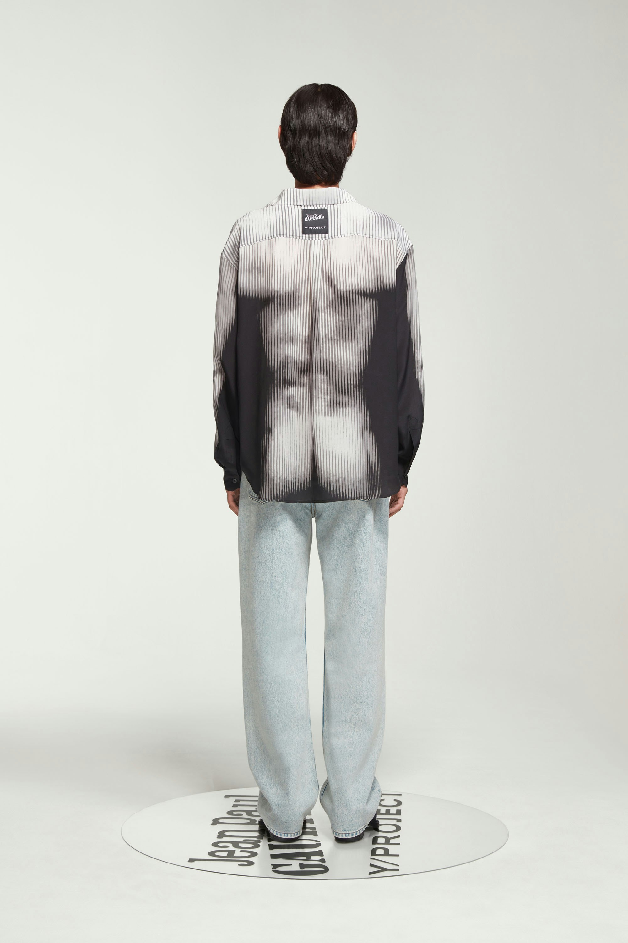The Black & White Body Morph Pyjama Top by Jean Paul Gaultier x Y/Project