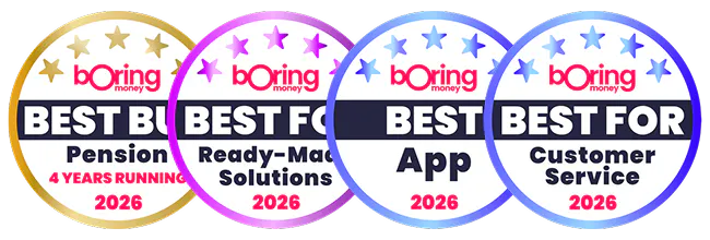 Our Private Pension was named a Boring Money Best Buy Pension for the fourth consecutive year in 2026.