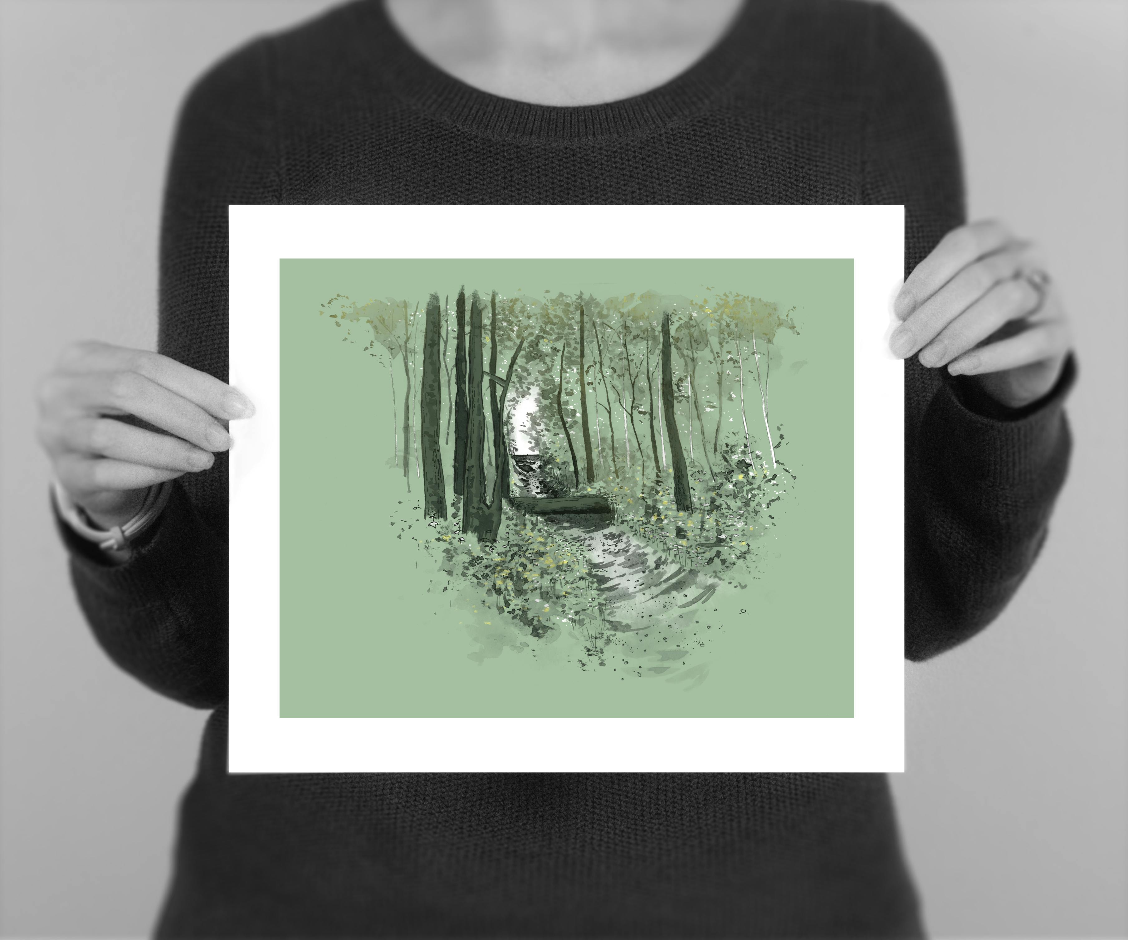 10 x 8” giclee print edition of “Entrance” from the Patapsco series
