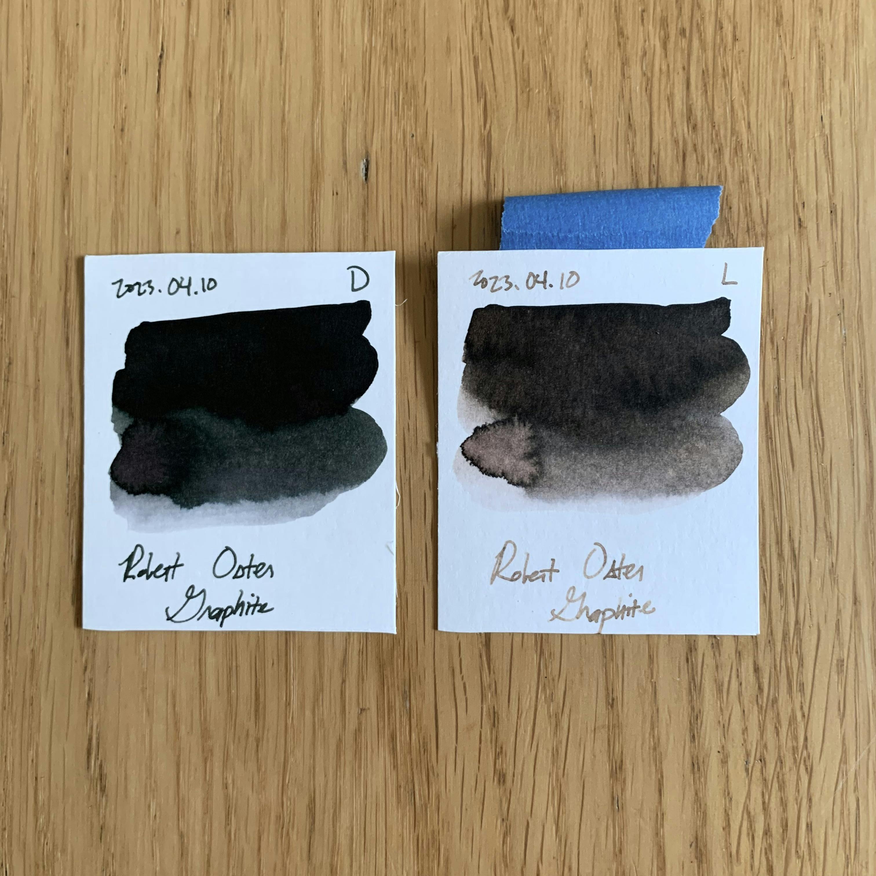 Ink swatches: Robert Oster Graphite