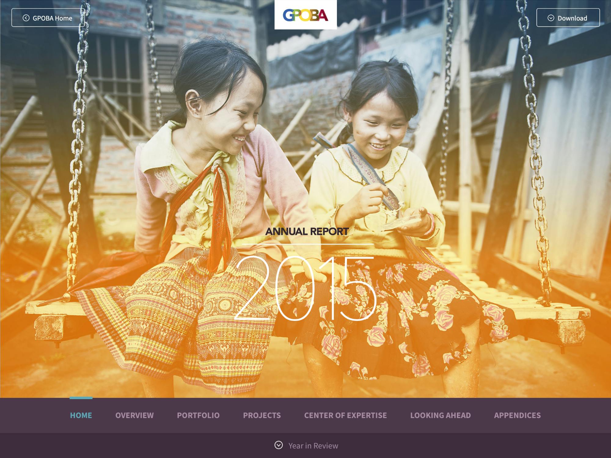 The cover of the digital version of GPOBA’s annual report