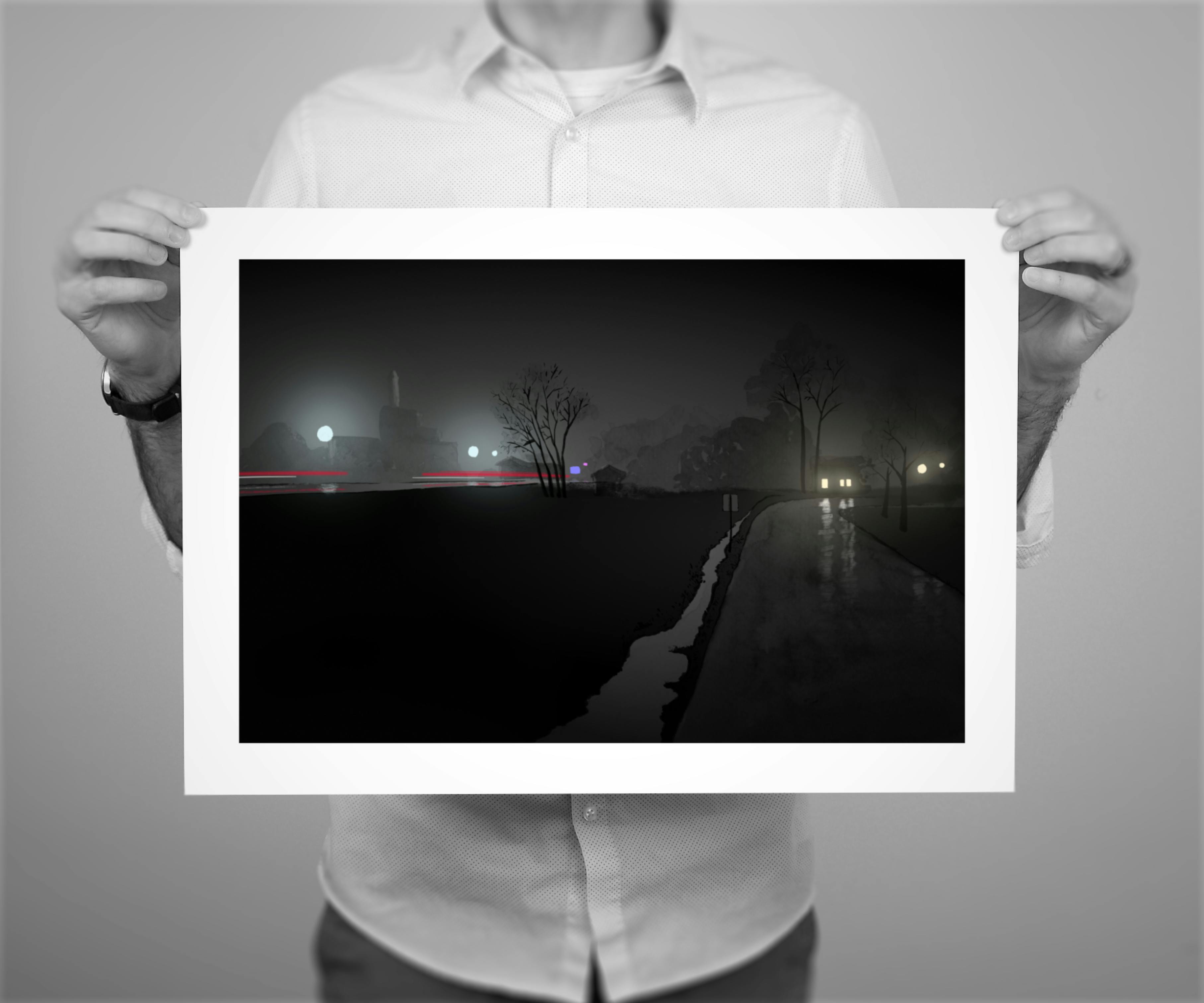 Gutter, 18 x 12” giclee print