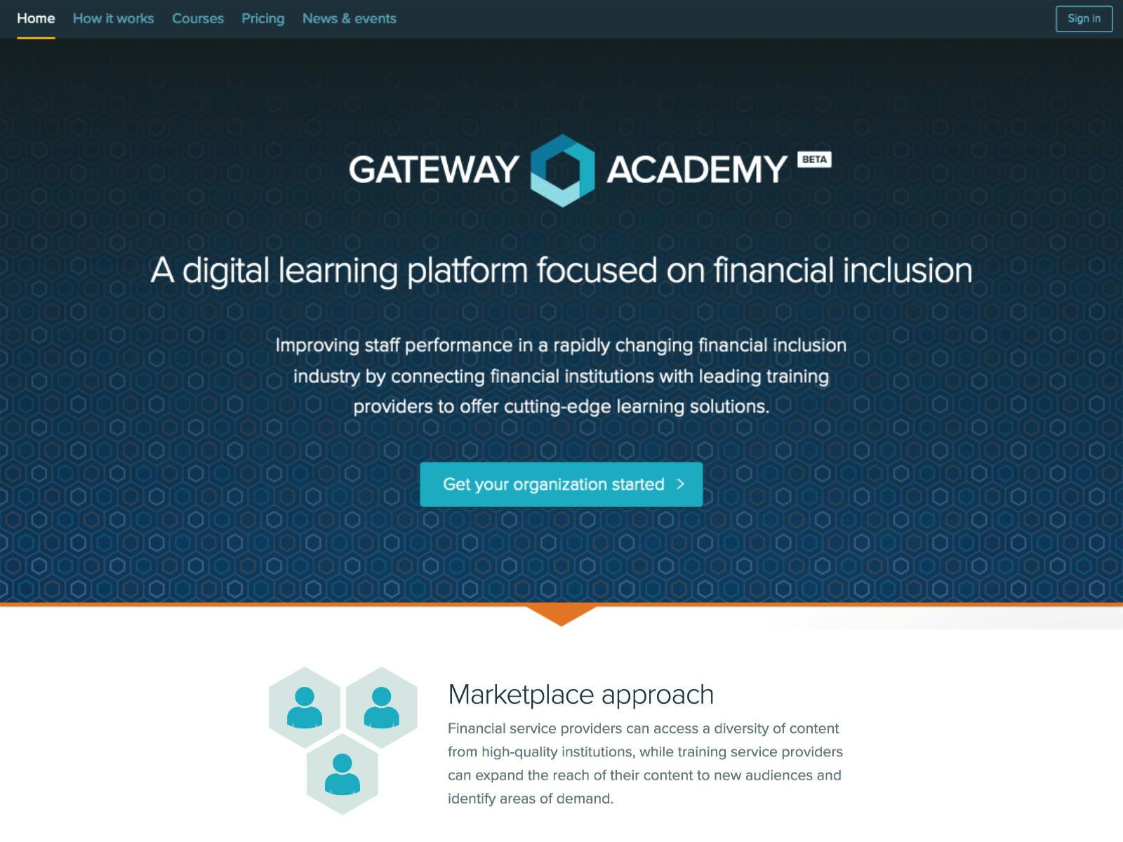 Gateway Academy’s marketing site