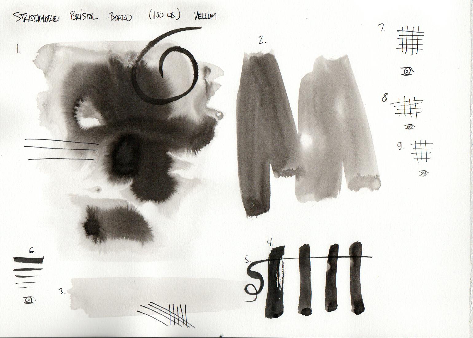 Paper test: Strathmore Bristol board
