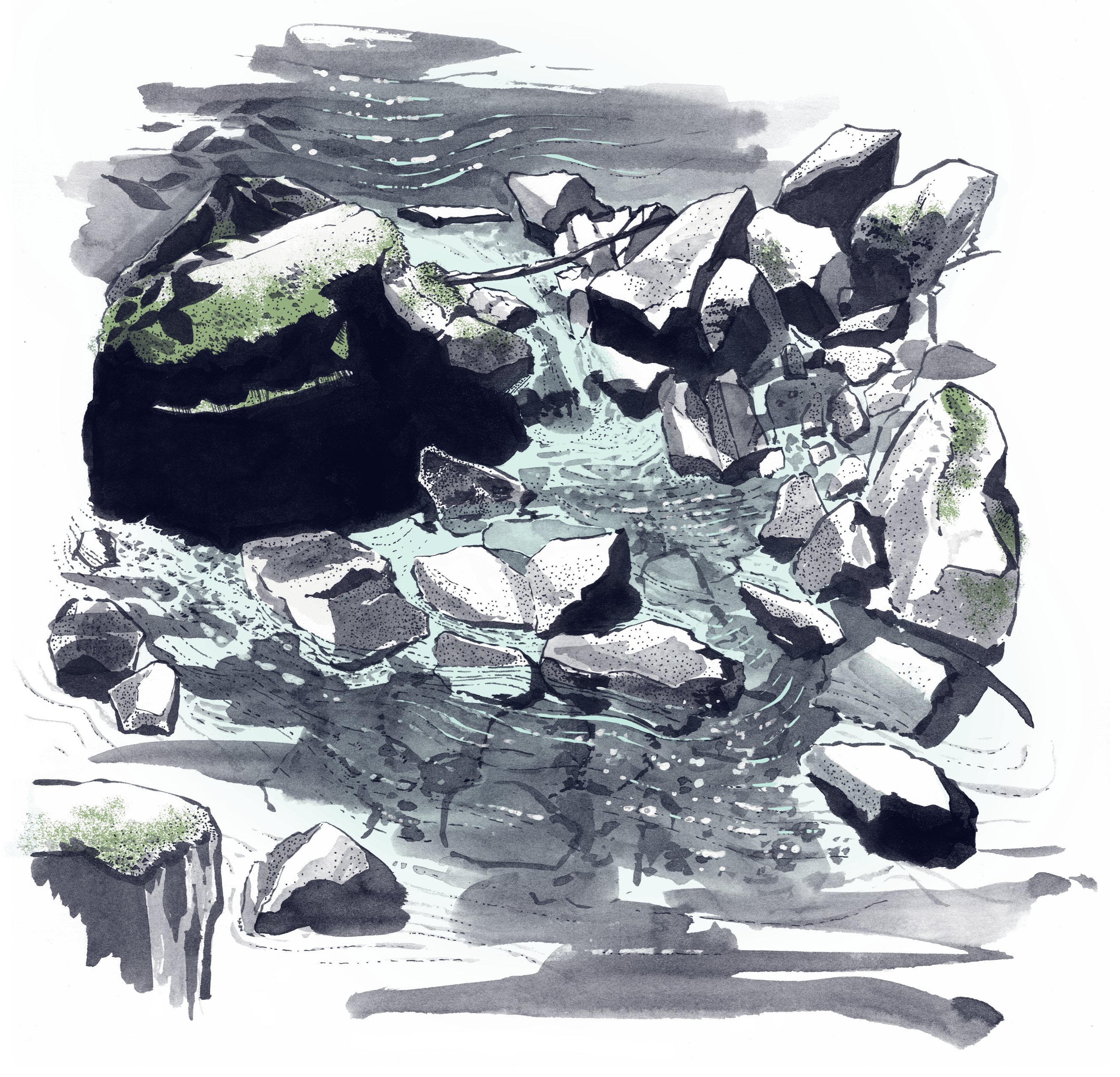 Patapsco: rocks