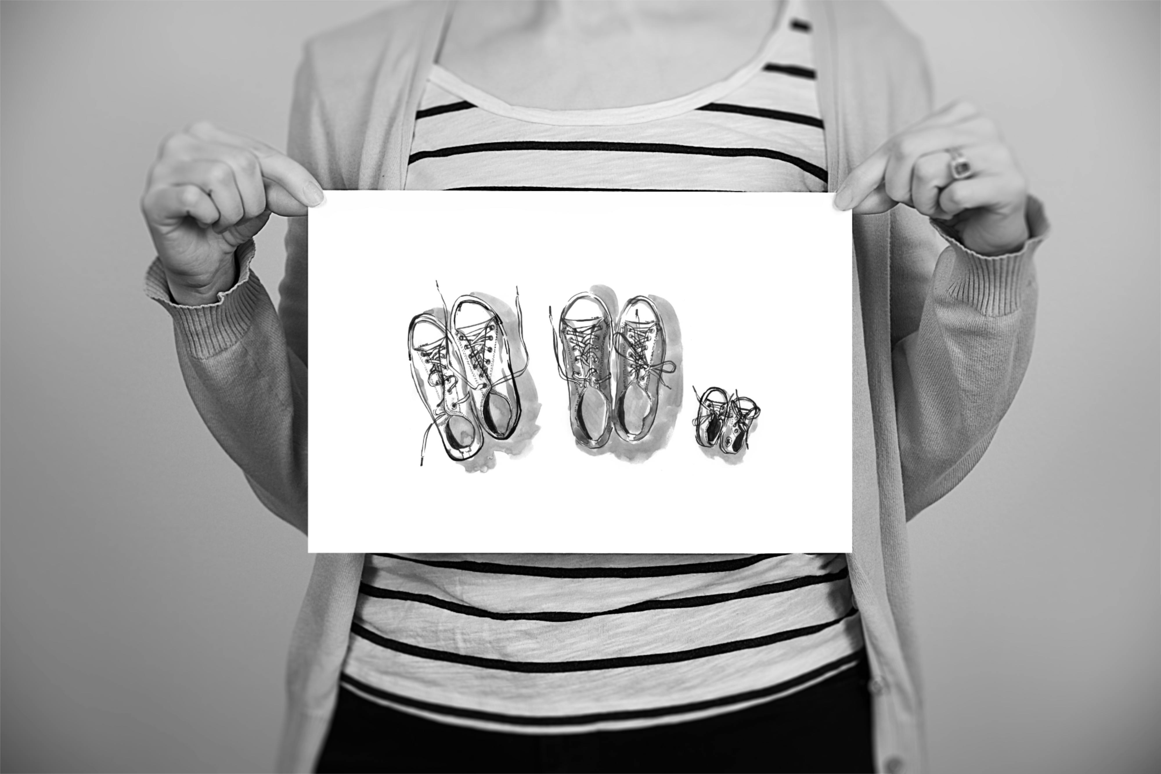 Shoes 12 x 8” giclee print