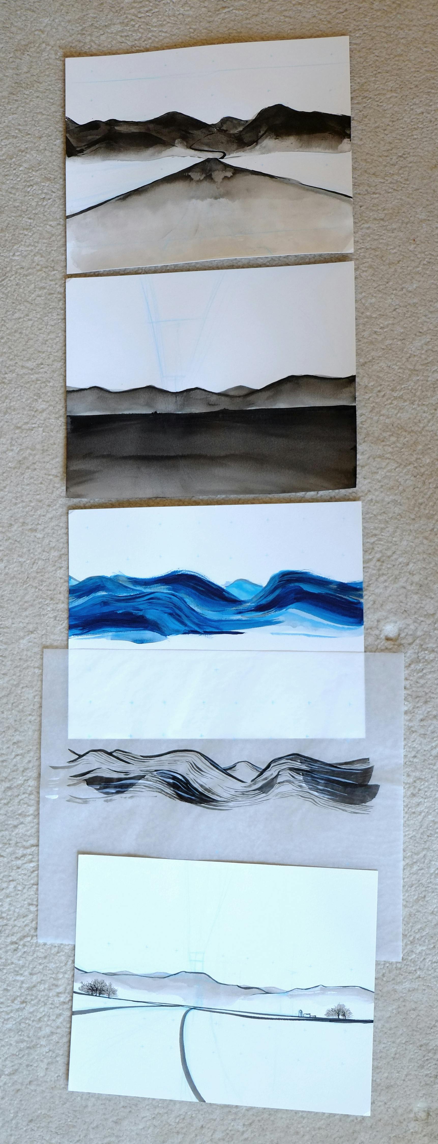 Sketches of “homeward”