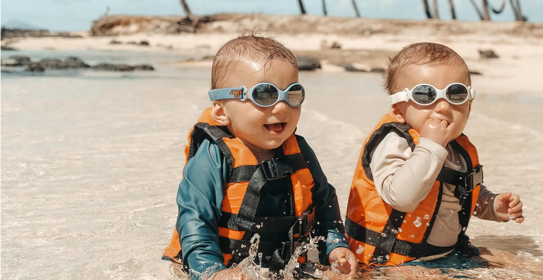 Lunettes de soleil bébé shops bandeau