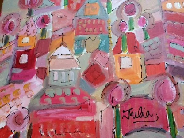 Painting city rose