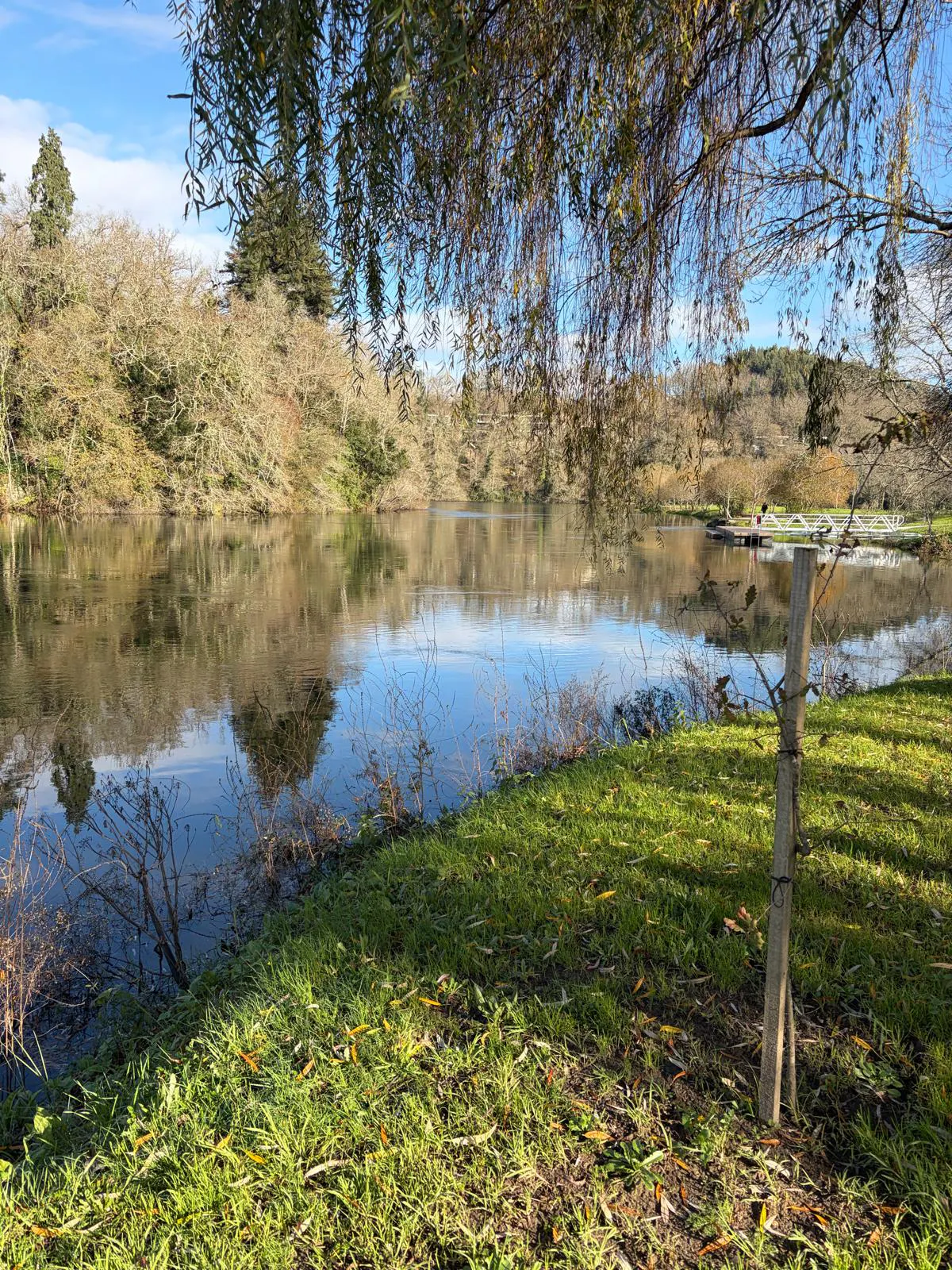 the image shows the Ponte da Barca river beach