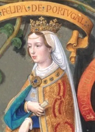 The image shows Phillipa of Lancaster