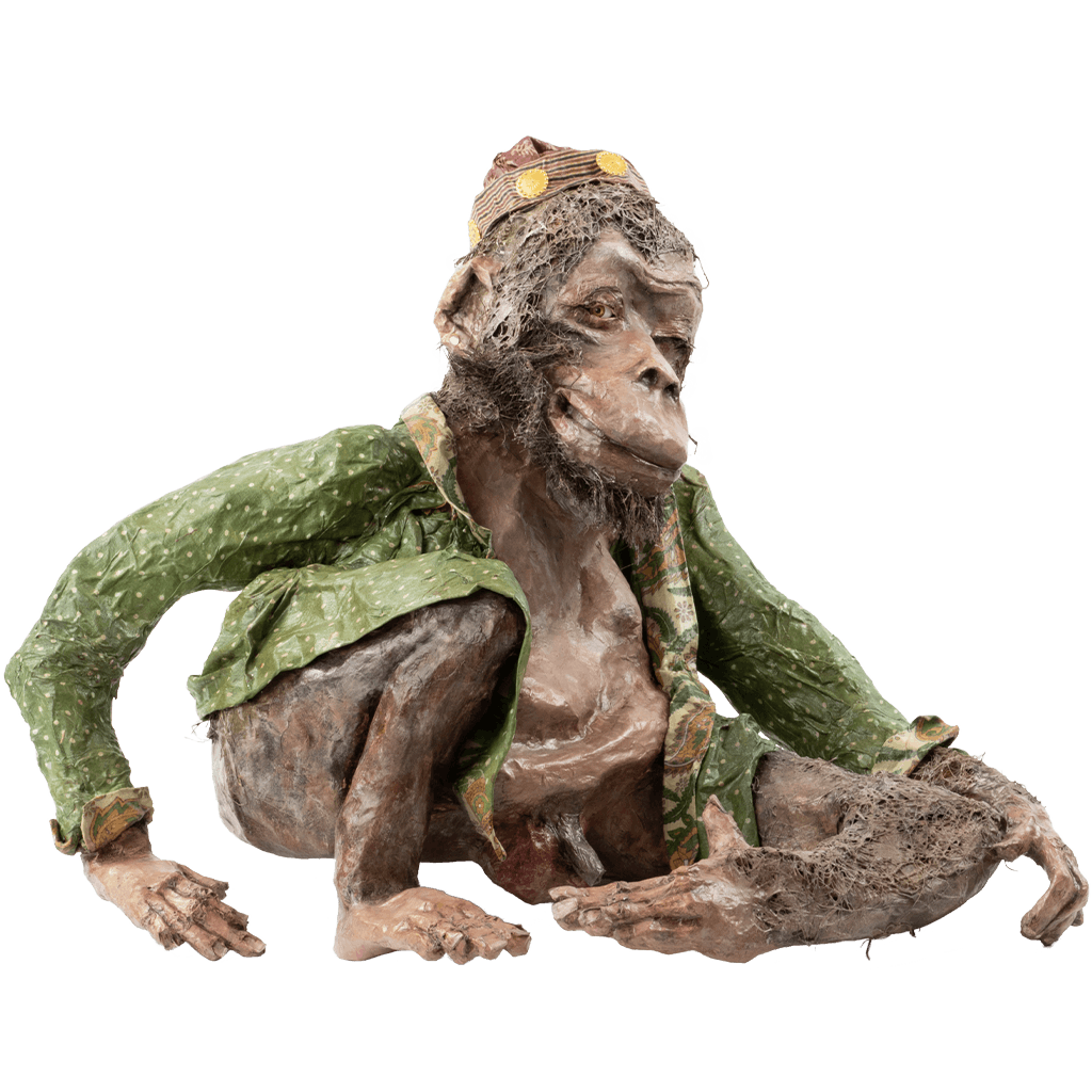 Sculpture by Julia Williamson THE FARTING MONKEY