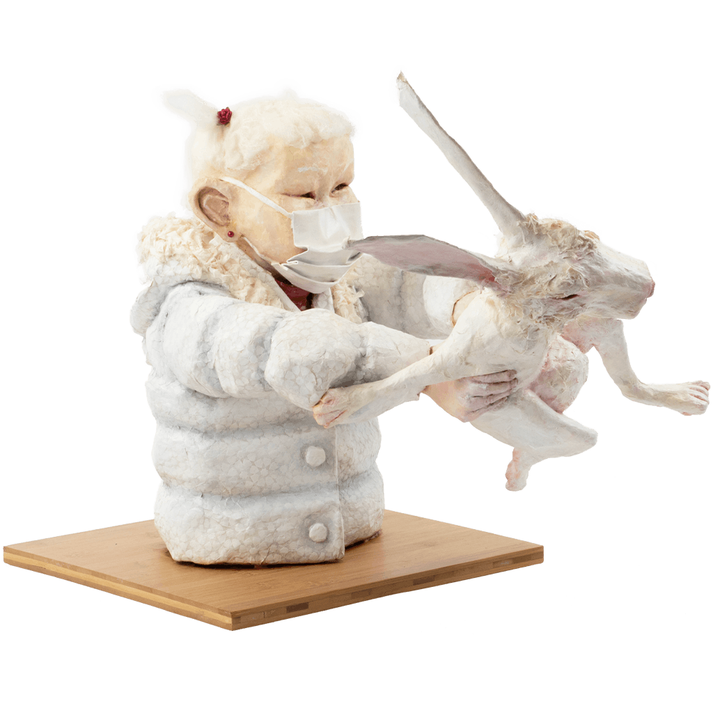 Sculpture by Julia Williamson. THE YEAR EASTER WAS CANCELLED