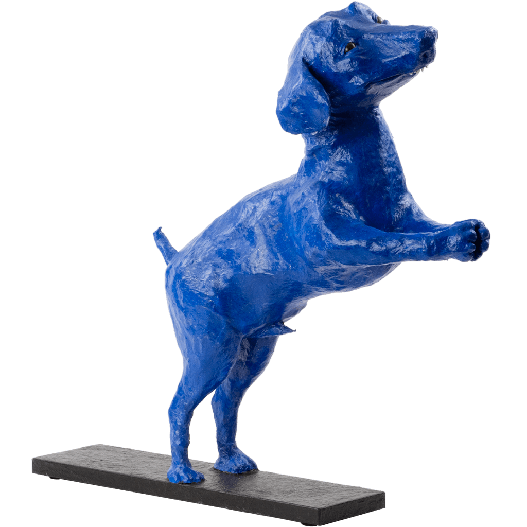 Sculpture by Julia Williamson LE CHIEN BLEU