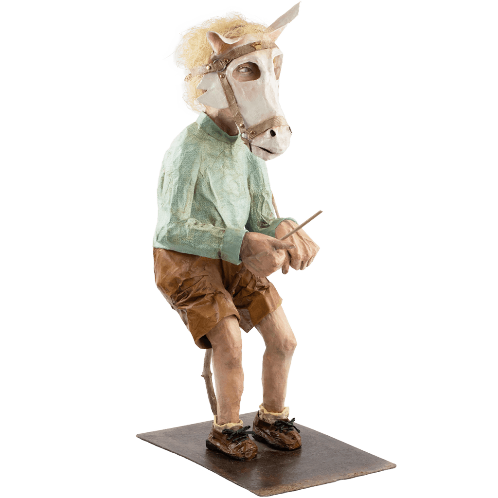 Sculpture by Julia Williamson THE BOY WHO WANTED TO BE A MULE