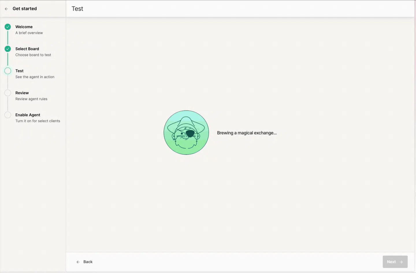 GIF of step 3: review and provide feedback loop