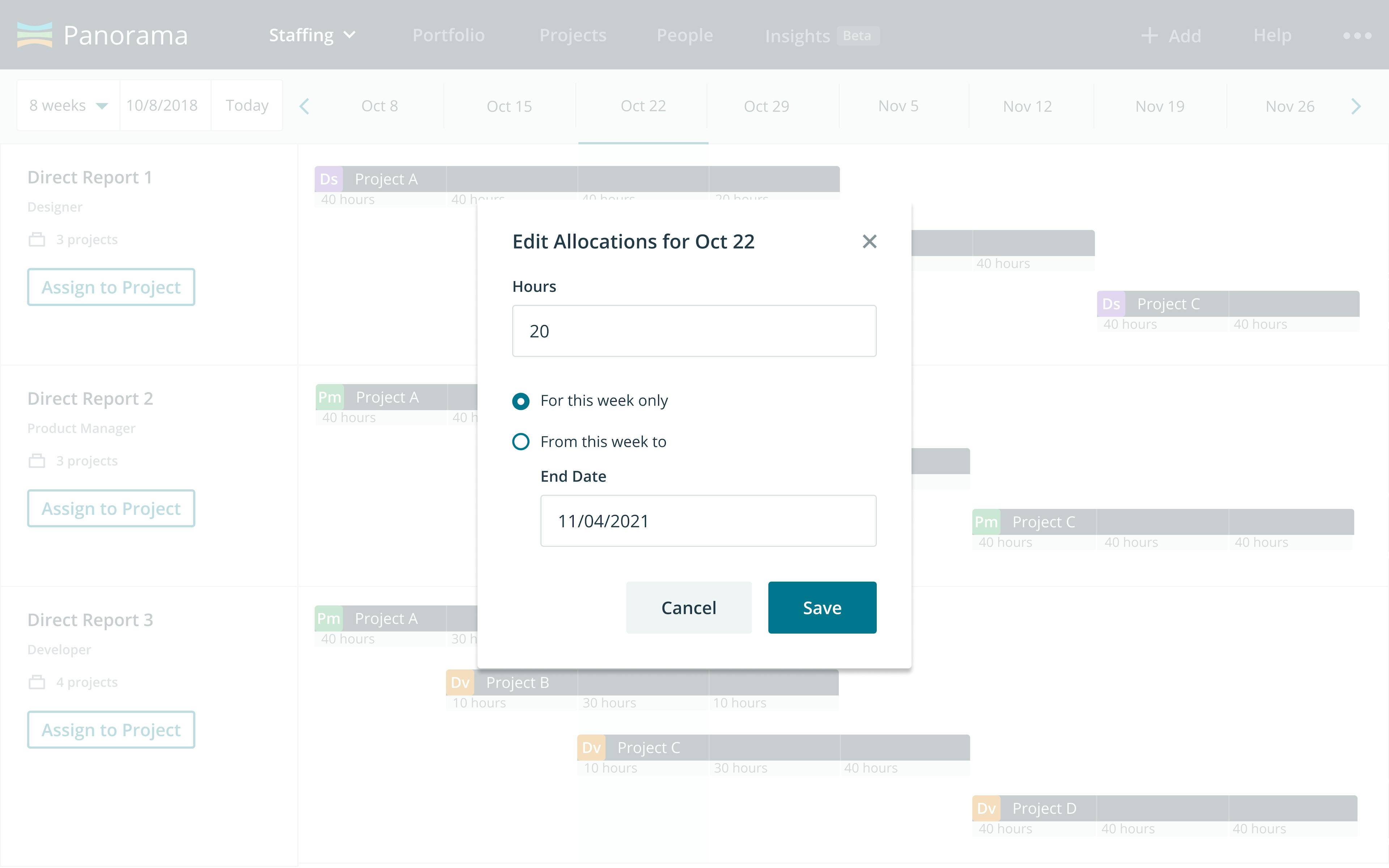 Static Mockup of a Popup