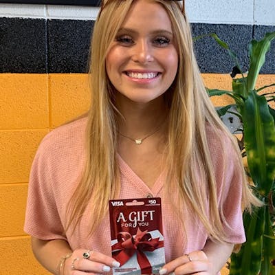 Ripley High School junior Carley Chapman was recently awarded for achieving the highest percentage improvement in the English subsection of the ACT.